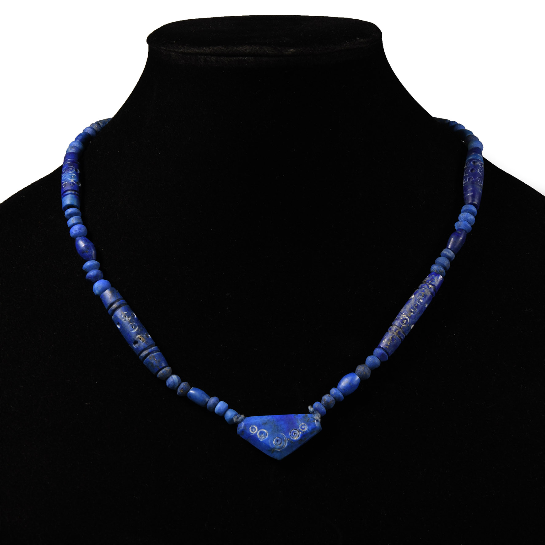 Bactrian Style Lapis Lazuli Bead Necklace String