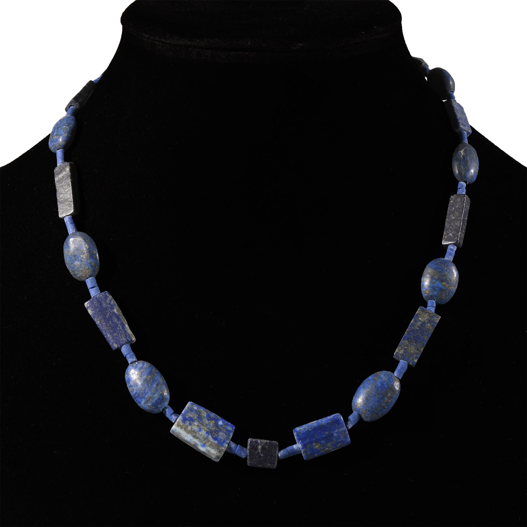Bactrian Style Lapis Lazuli Bead Necklace String