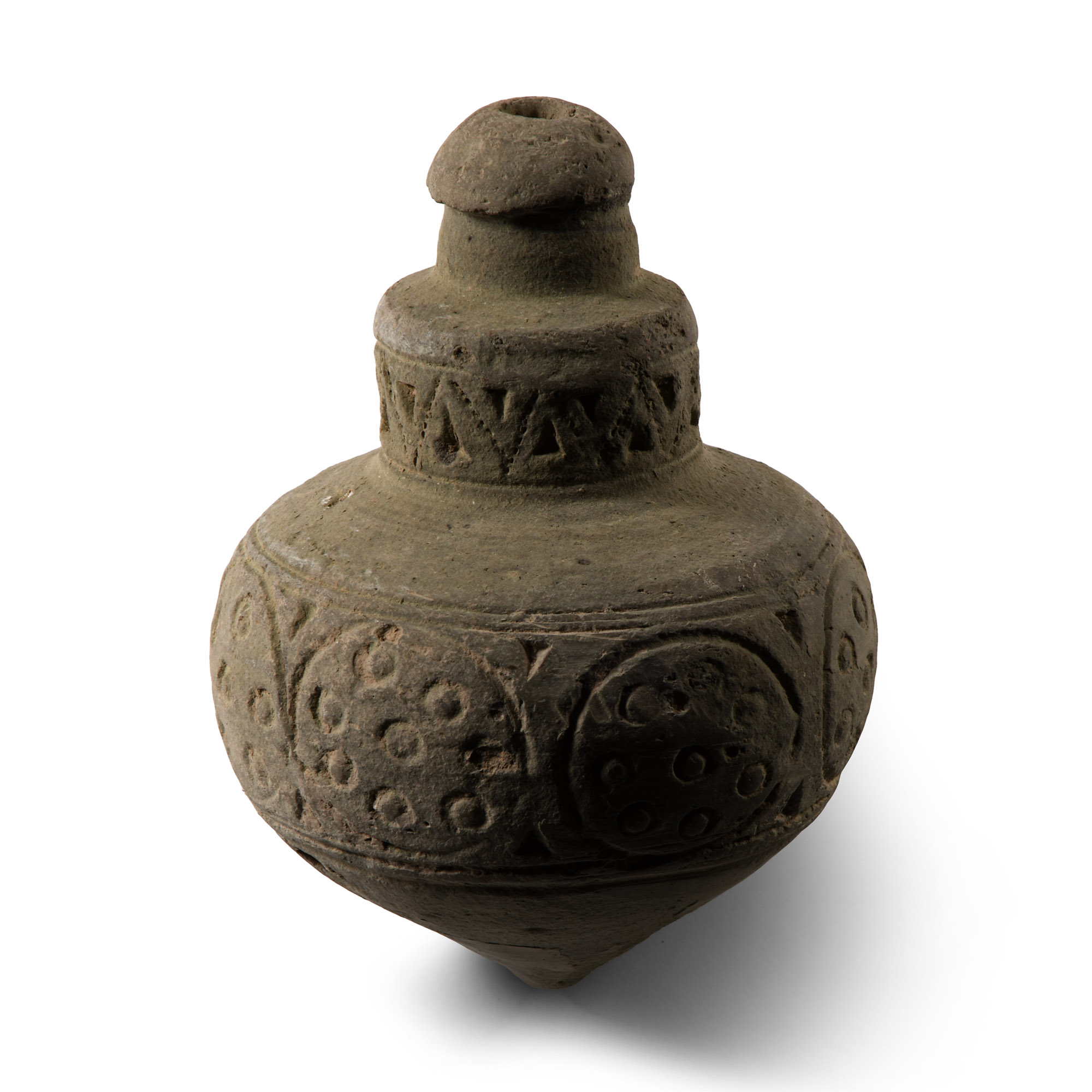 Arab 'Greek Fire' Ceramic Fire Bomb or Hand Grenade