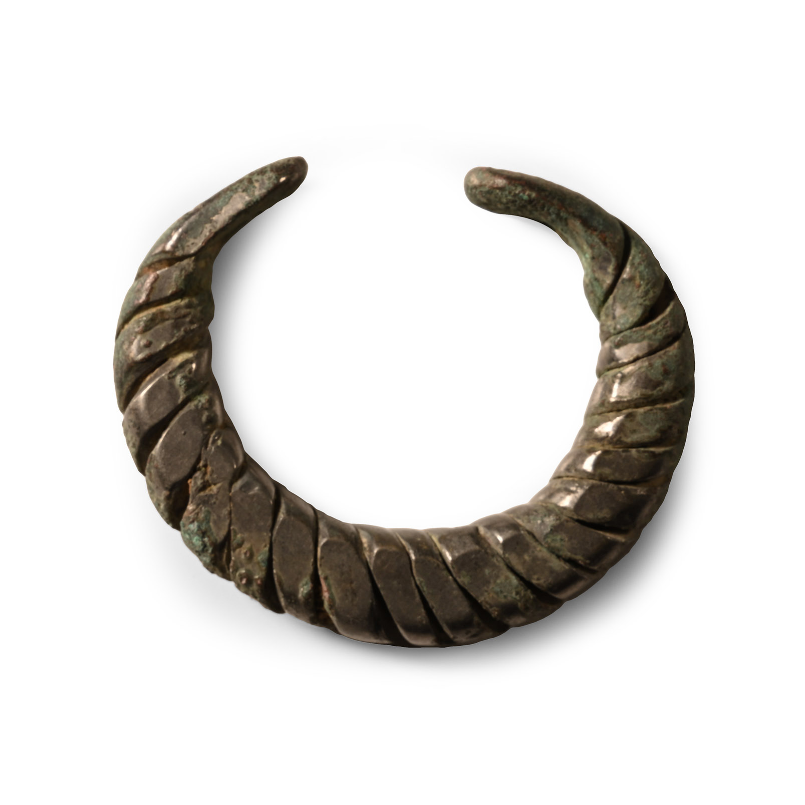 Viking Period Tinned Bronze Twisted Bracelet