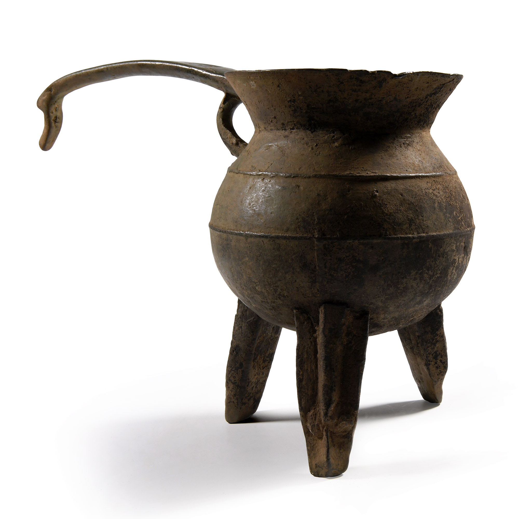 'The Harling' Medieval Bronze Handled Posnet Cauldron