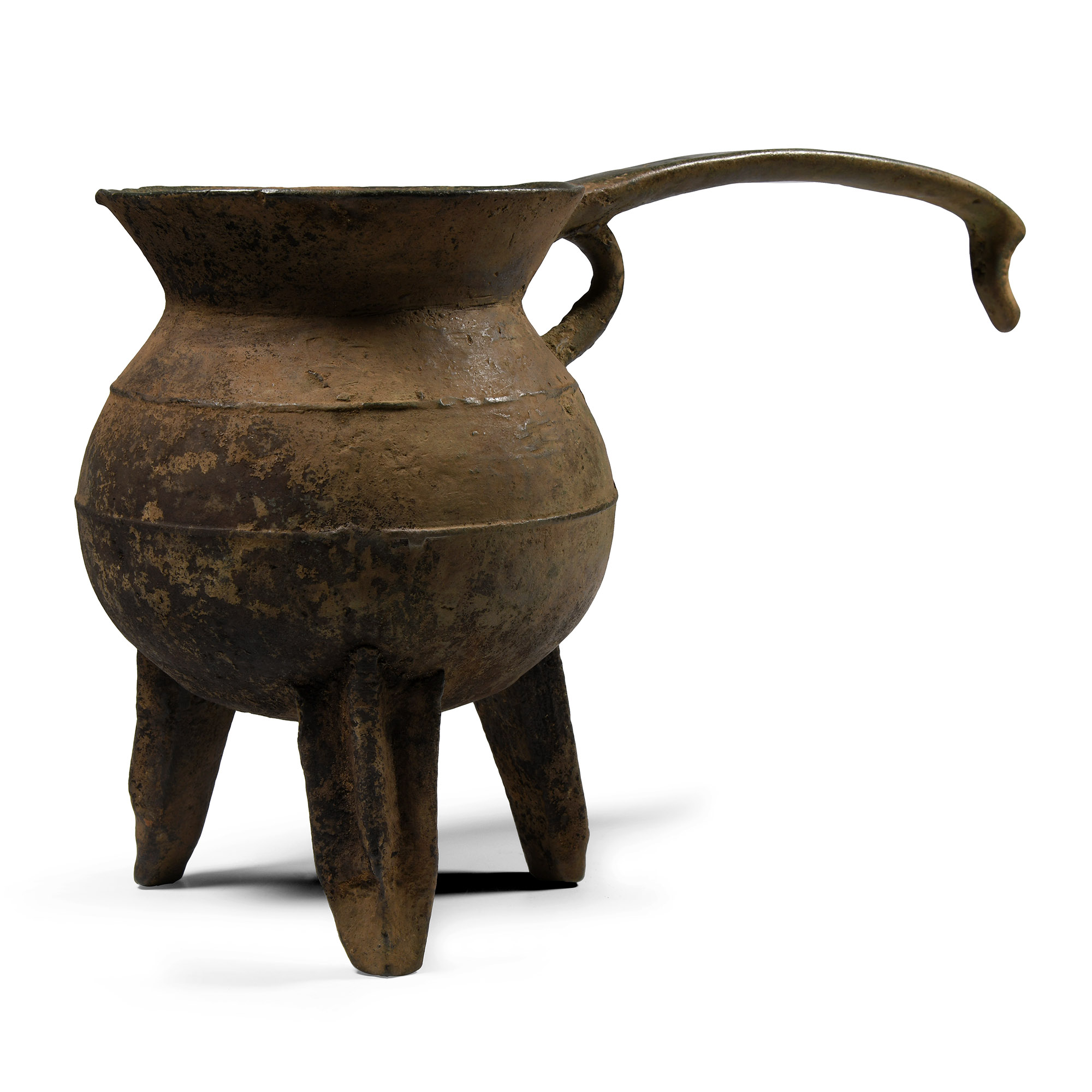 'The Harling' Medieval Bronze Handled Posnet Cauldron