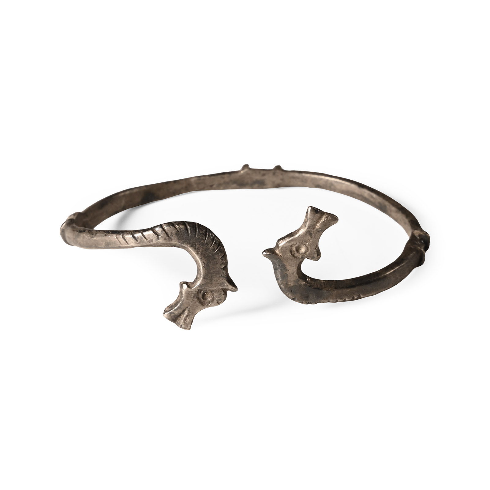 Roman Silver Horse-Headed Bracelet