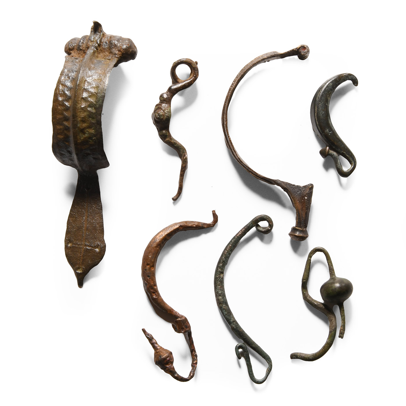 Iron Age and Roman Bronze Bow Brooch Collection