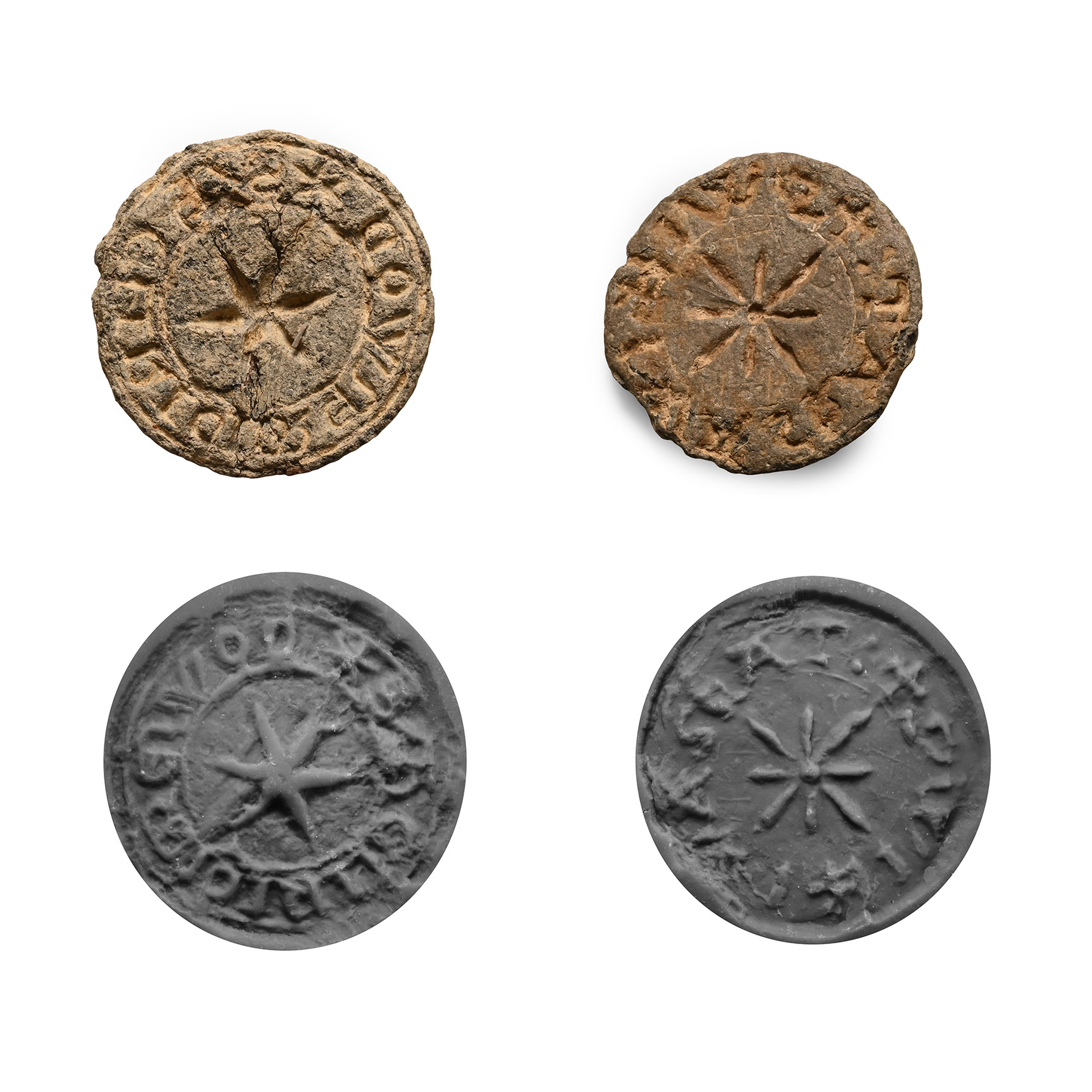 Medieval Lead Seal Matrix Pair