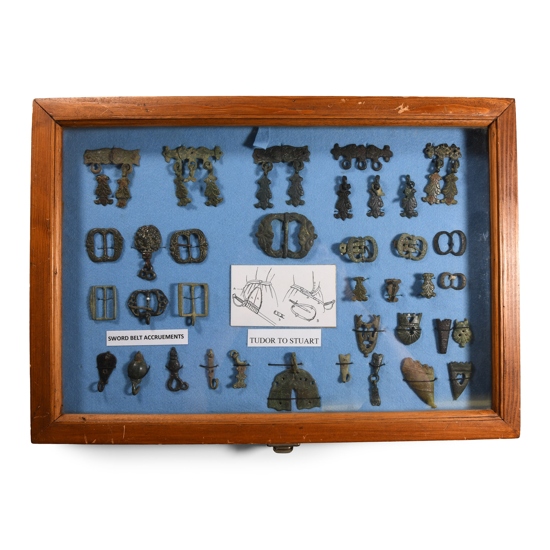 Cased Tudor to Stuart 'Published' Sword Belt Accruement Collection