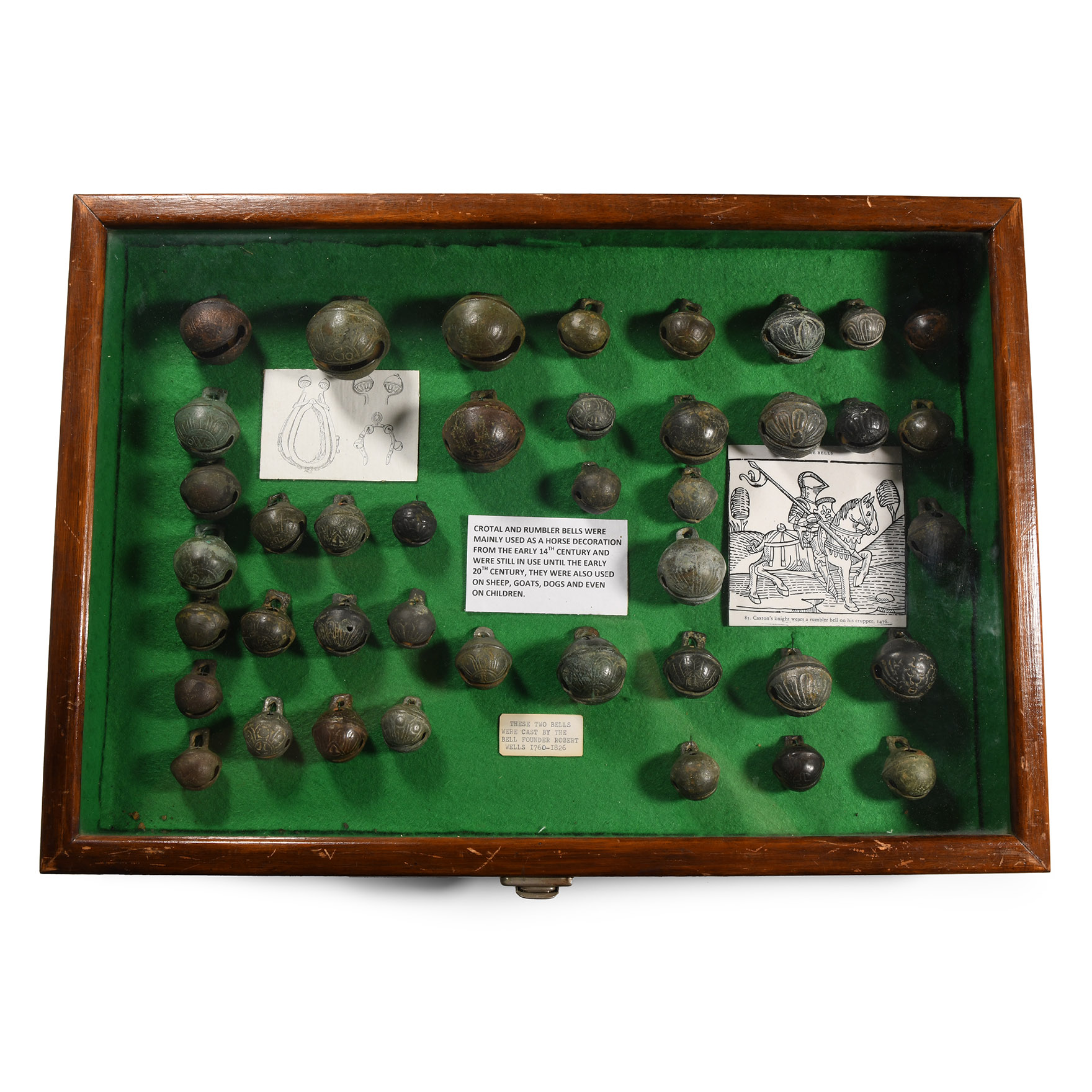 Cased Medieval and Later 'Published' Crotal and Rumbler Bell Collection