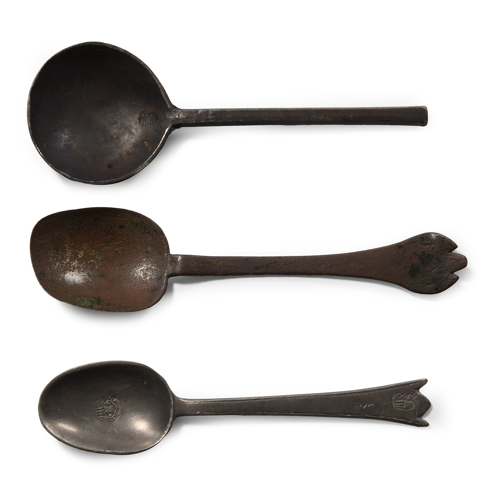 Jacobean and Later 'Published' Bronze and Pewter Spoon Collection