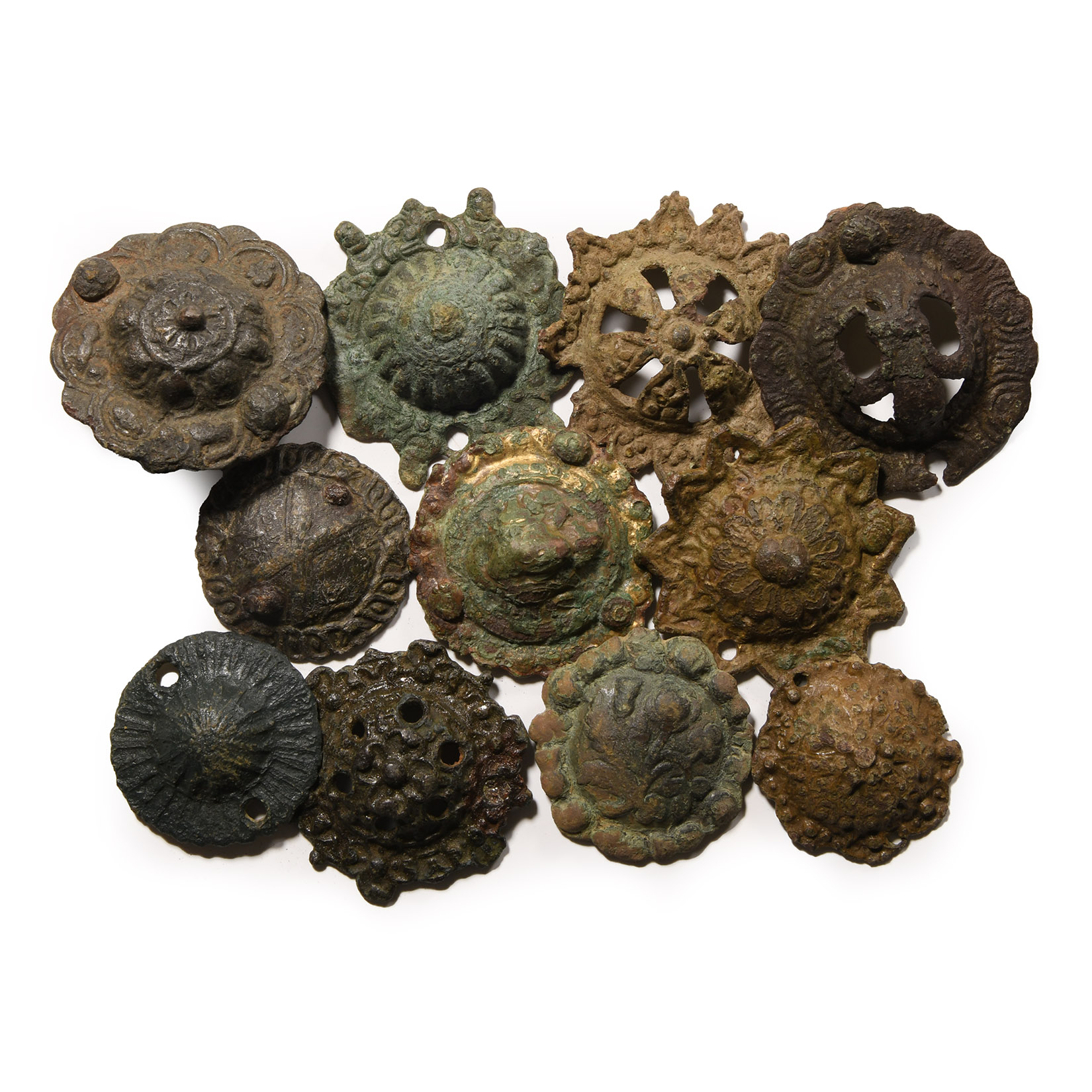 Post Medieval Bronze Horse Harness Mount Collection