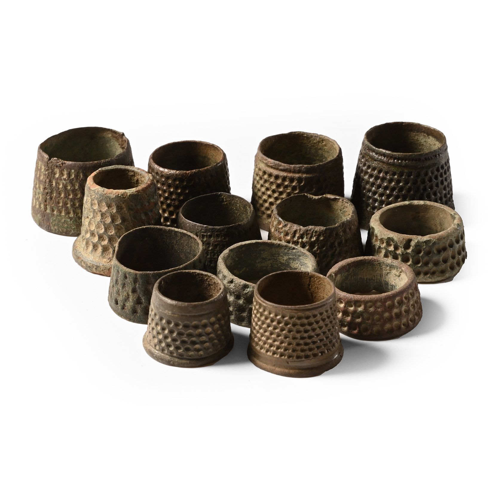 Medieval Bronze Tailor's Thimble Collection