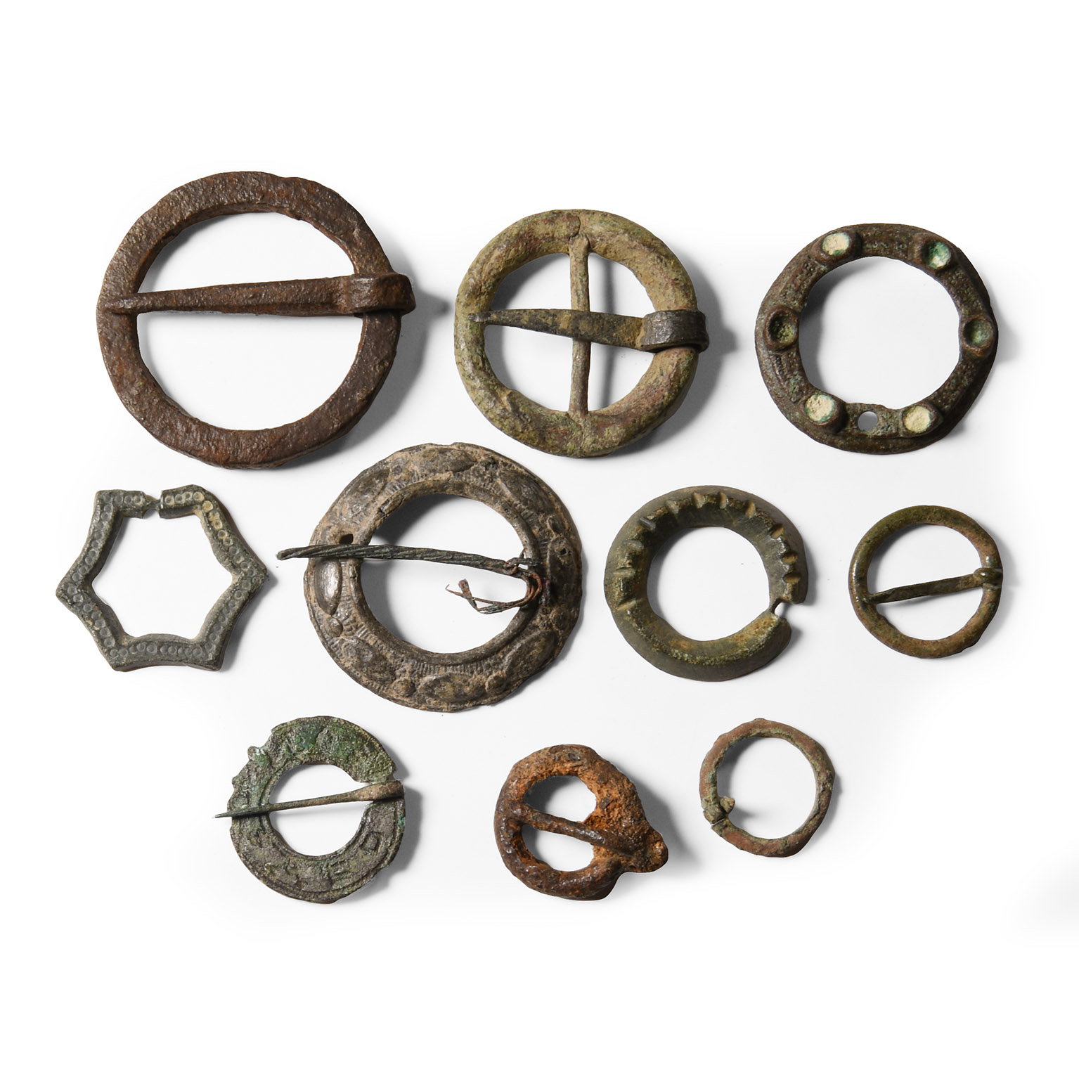 Medieval Bronze Annular Brooch Collection