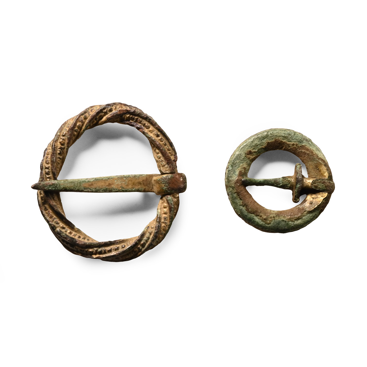 Medieval Gilt Bronze Annular Brooch Collection