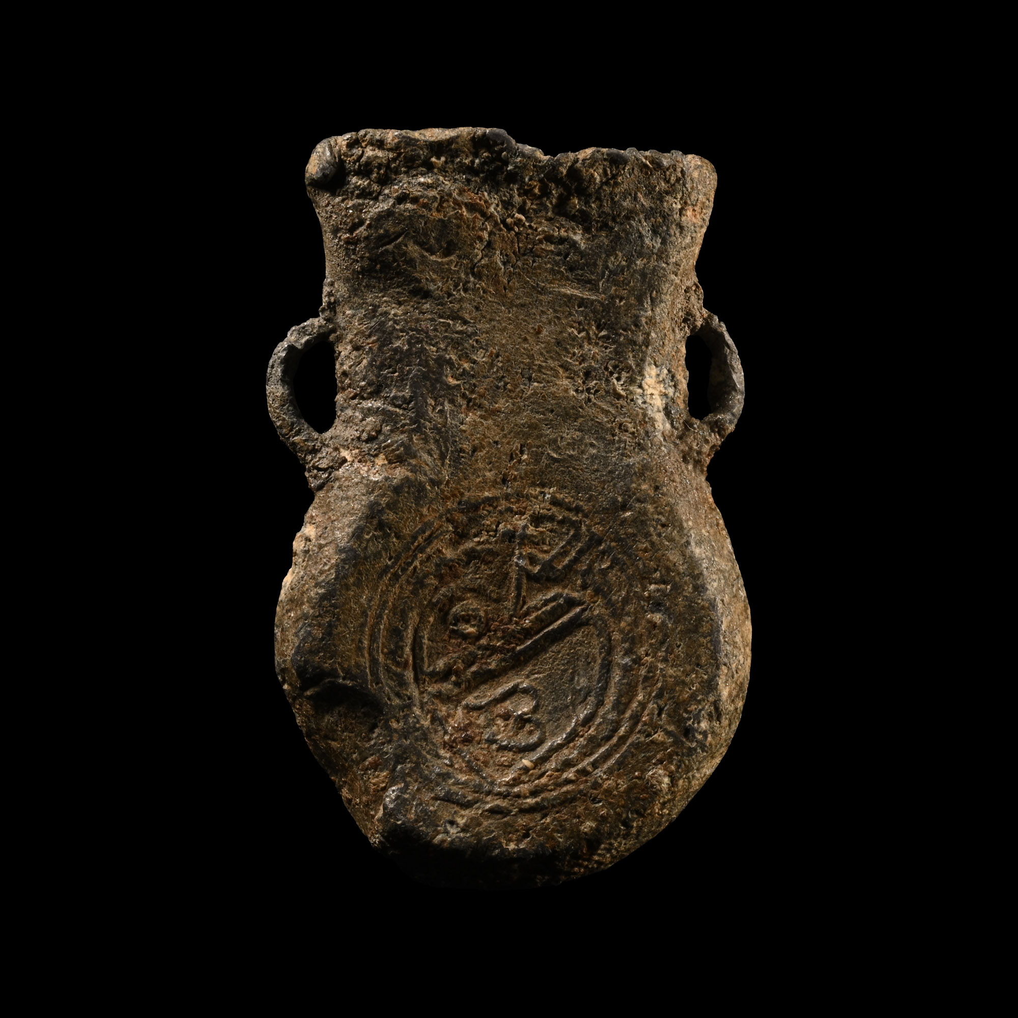 Medieval Lead Pilgrim's Holy Water Ampula