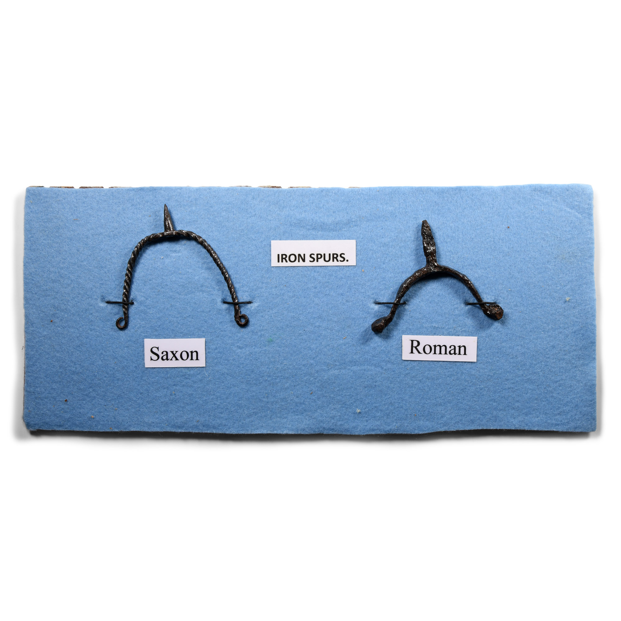 Saxon and Roman Iron Military Spur Display