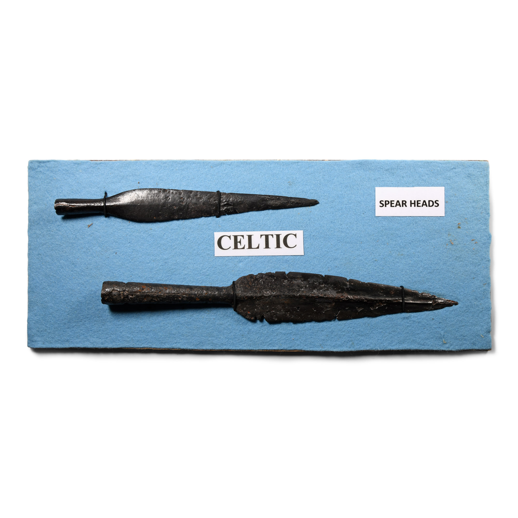 Iron Age Celtic Iron Spearhead Display