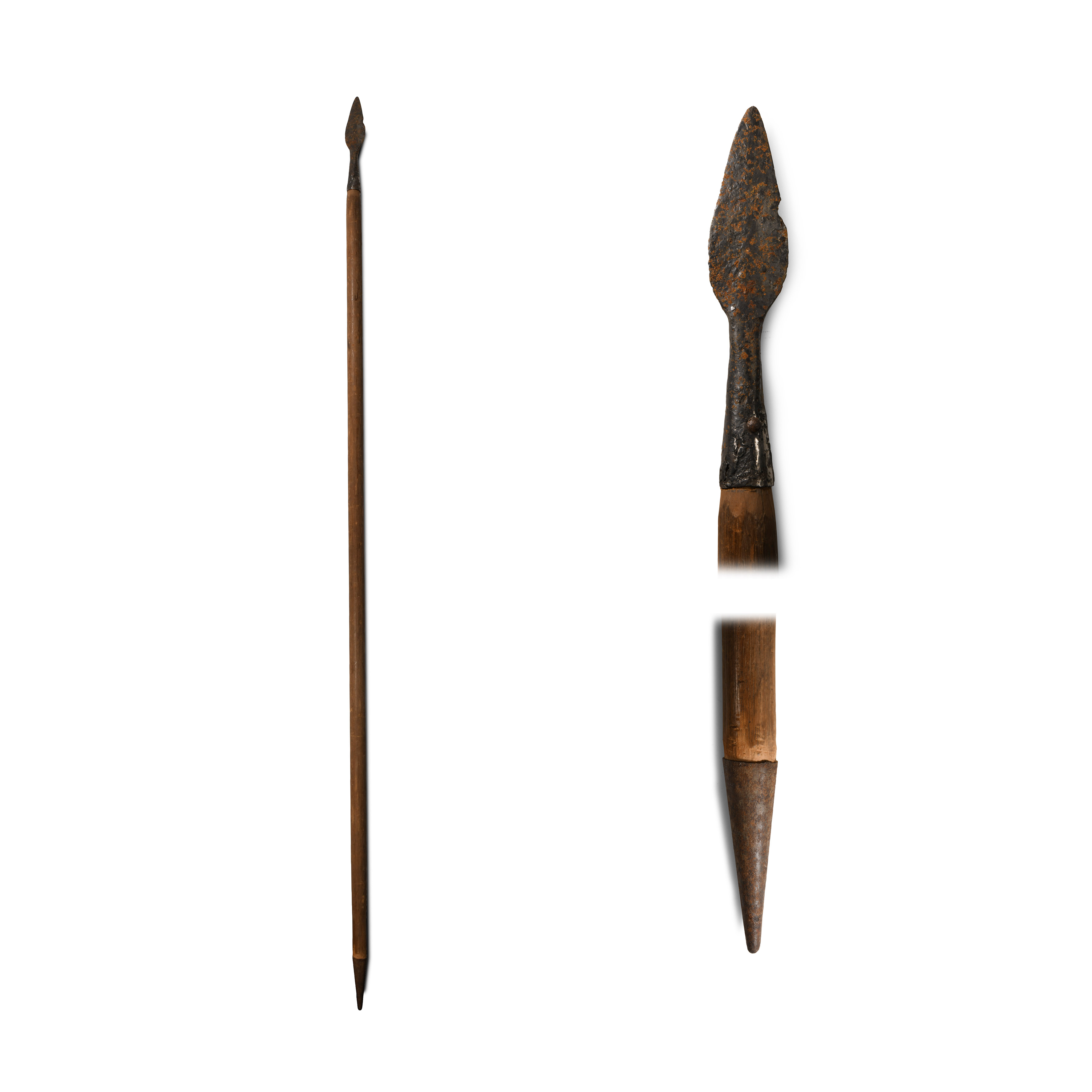 Medieval Iron Spear with Replacement Shaft