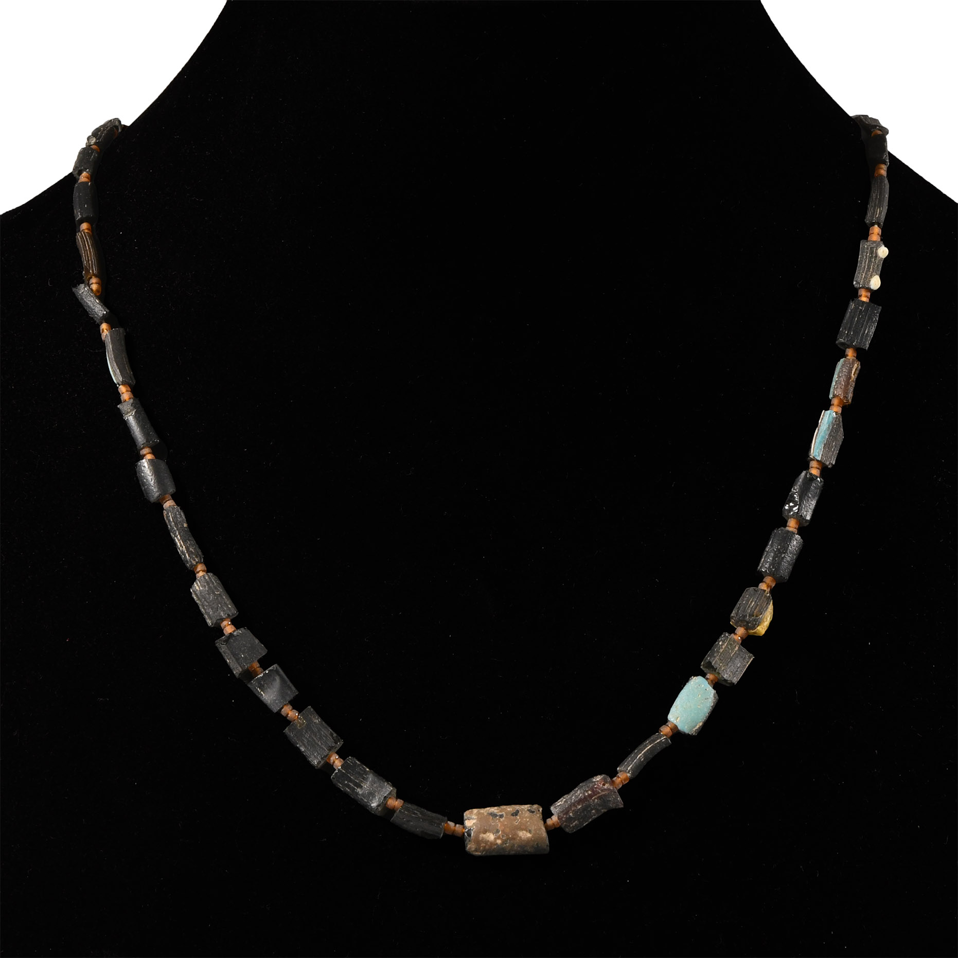 Roman Polychrome Glass Bead Necklace