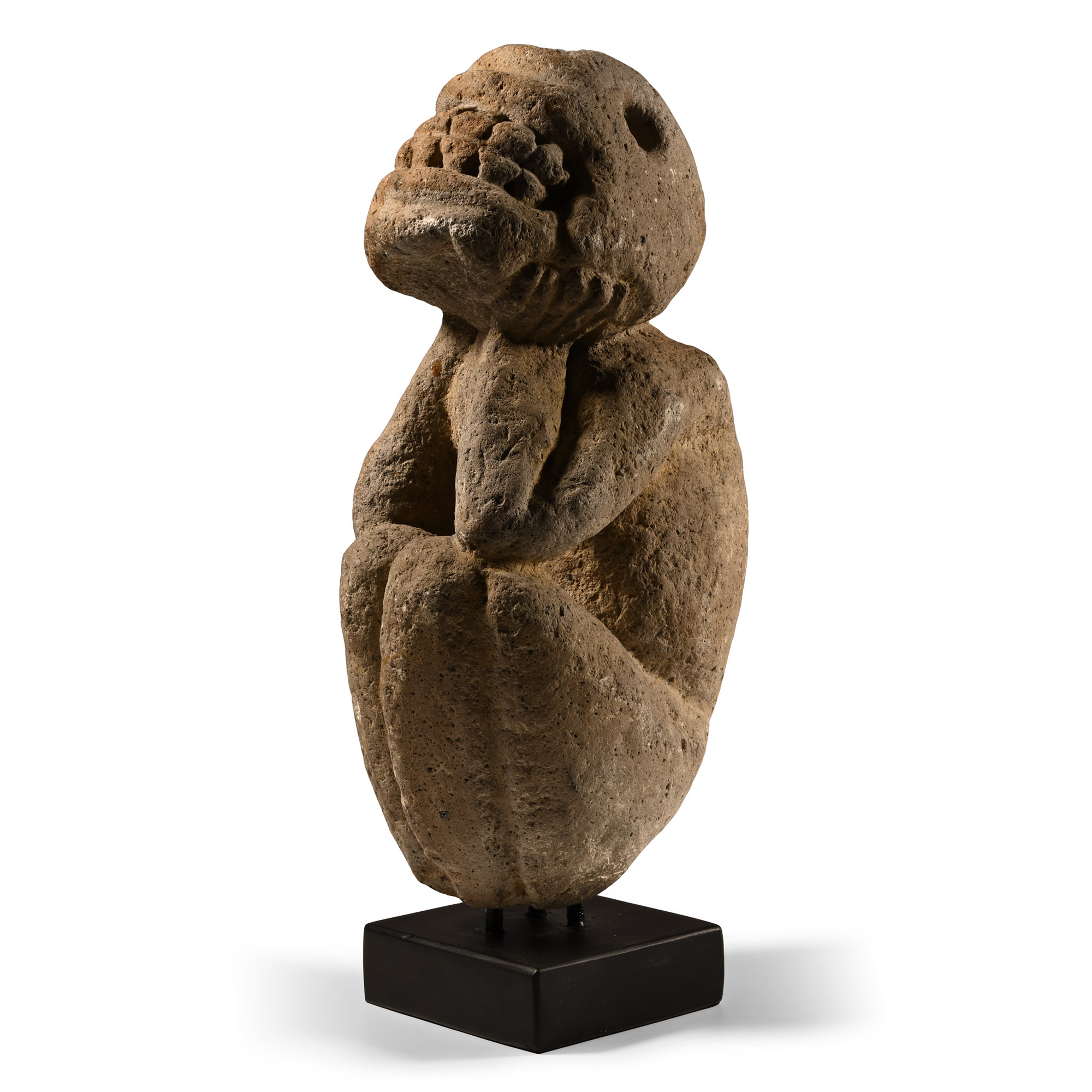 Pre-Columbian Stone Taino Transforming Zemi Figure