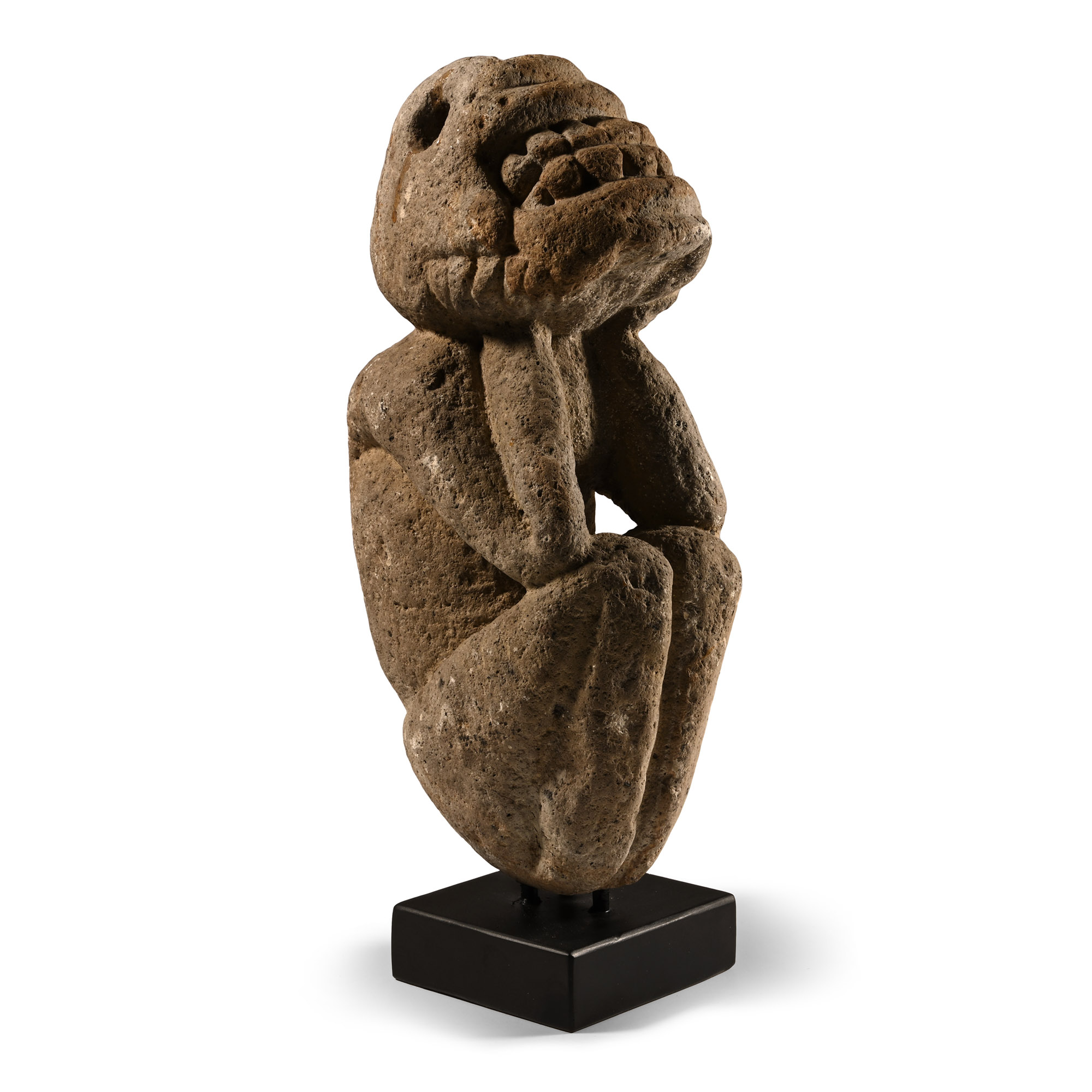 Pre-Columbian Stone Taino Transforming Zemi Figure