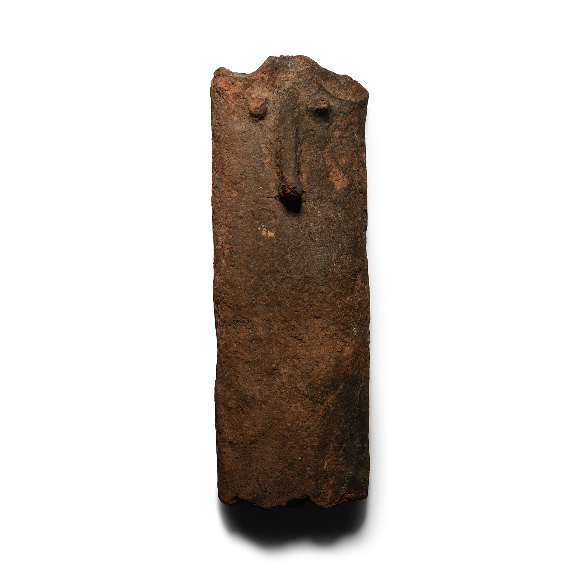 South Arabian Terracotta Face Stele