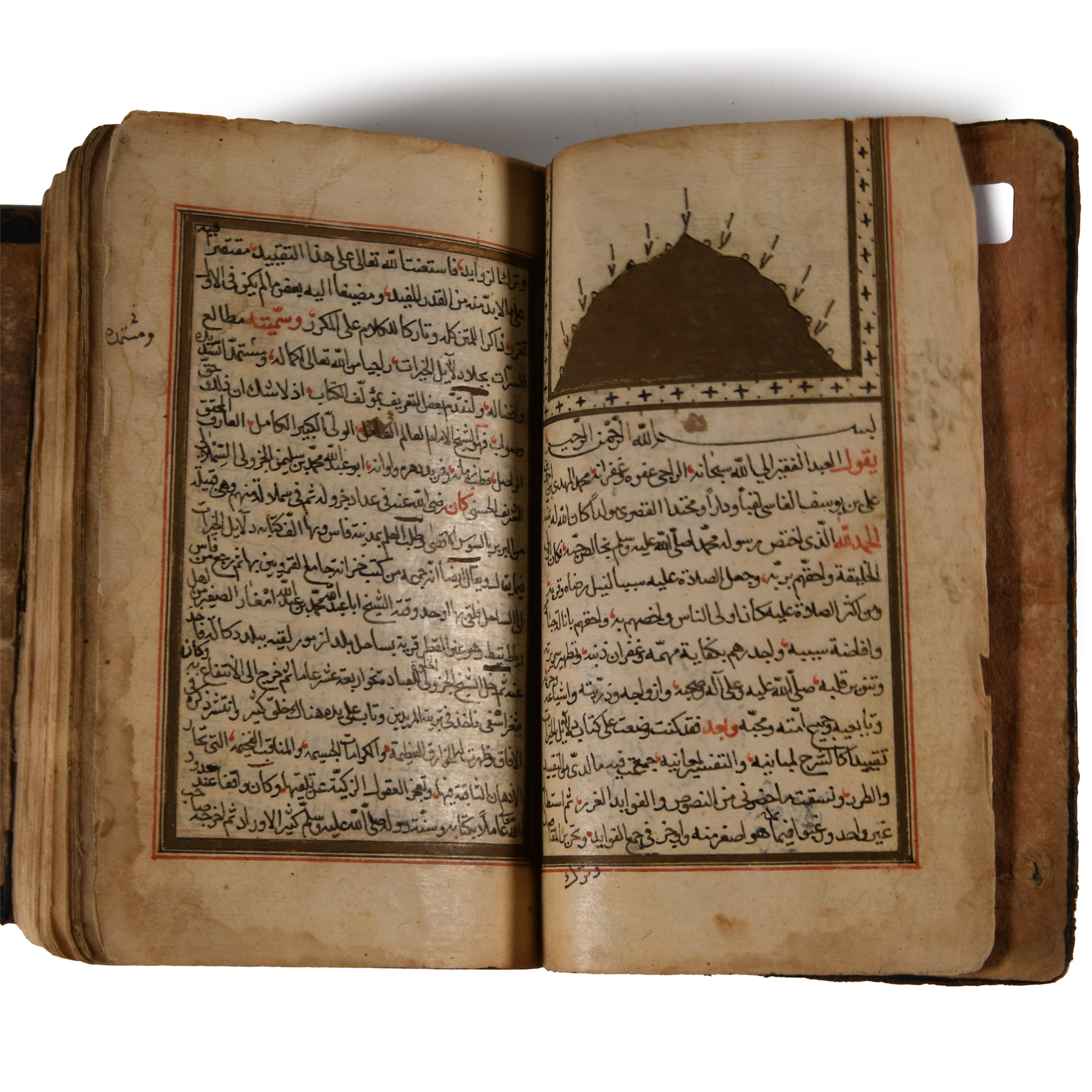 Islamic Leather-Bound Manuscript, The Ascension of Delights by Muhammad al-Mandi Ibn Ahmad Al-Fasi