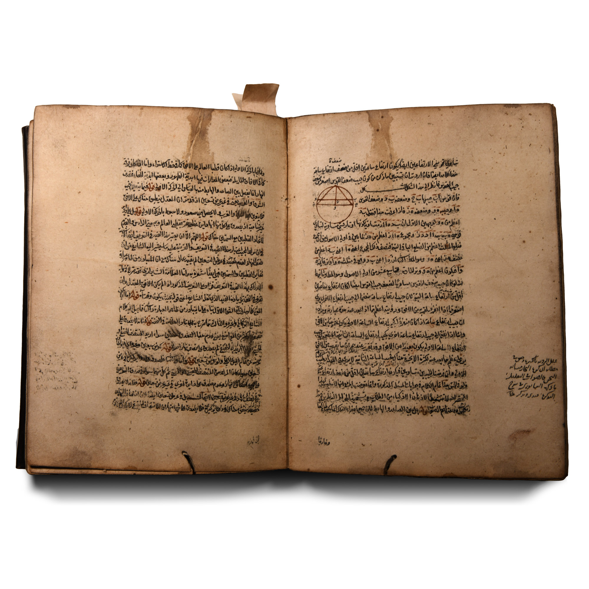 Islamic Leather-Bound Manuscript, A Summary of Astronomy by Musa bin Muhammad Qadhi Zada al-Rumi