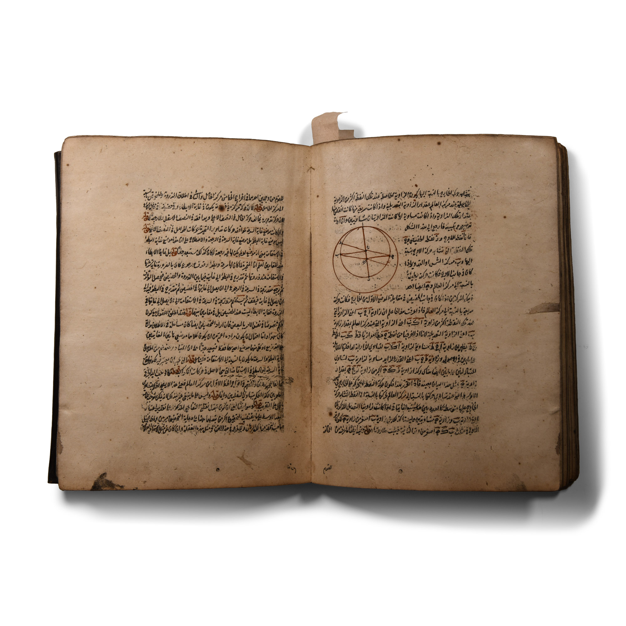 Islamic Leather-Bound Manuscript, A Summary of Astronomy by Musa bin Muhammad Qadhi Zada al-Rumi