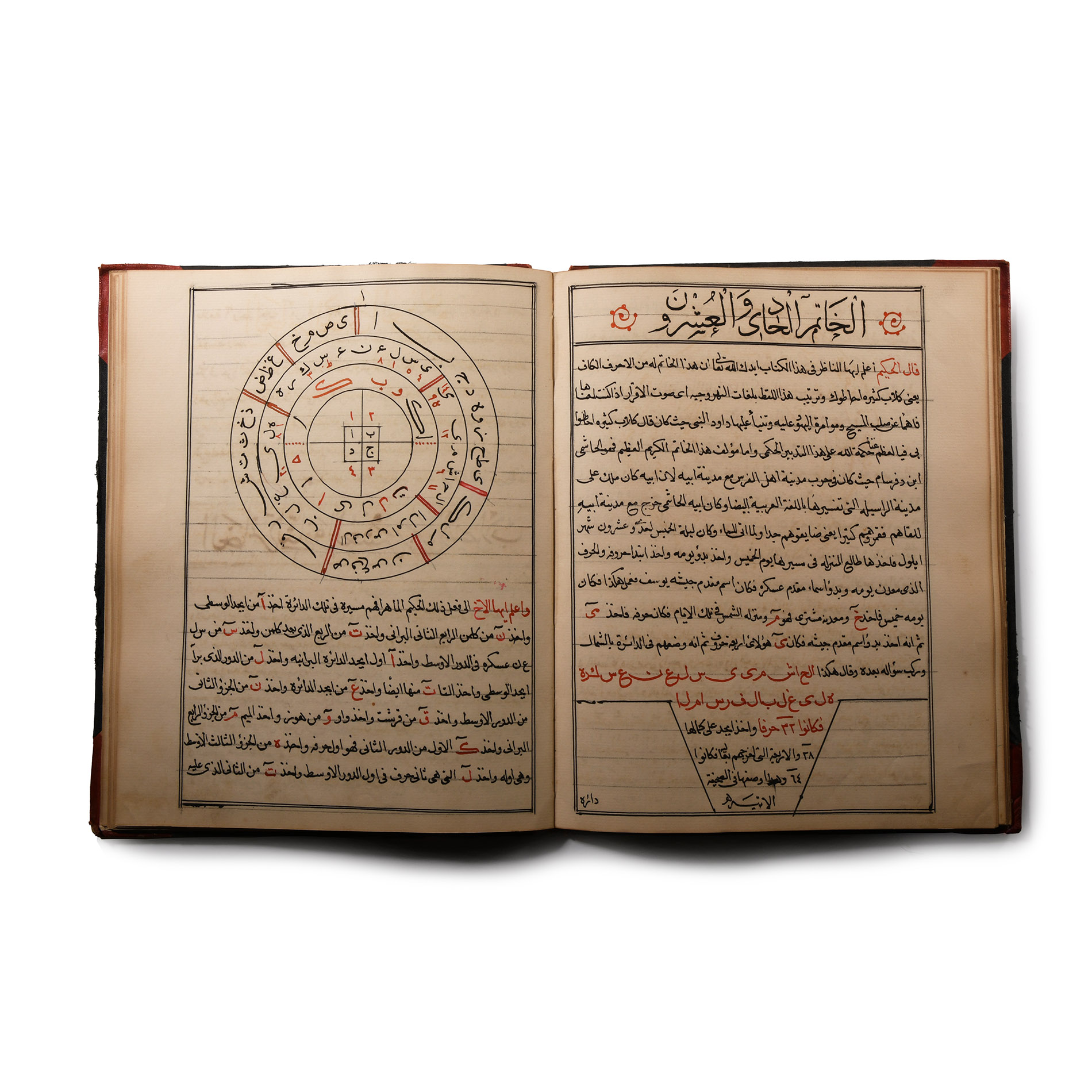 Islamic Manuscript, 'Explanation of the Astrolabe Al-Manadam' by Al-Hakim the Physician Muhammad bin Ahmad Al-Iskandarani