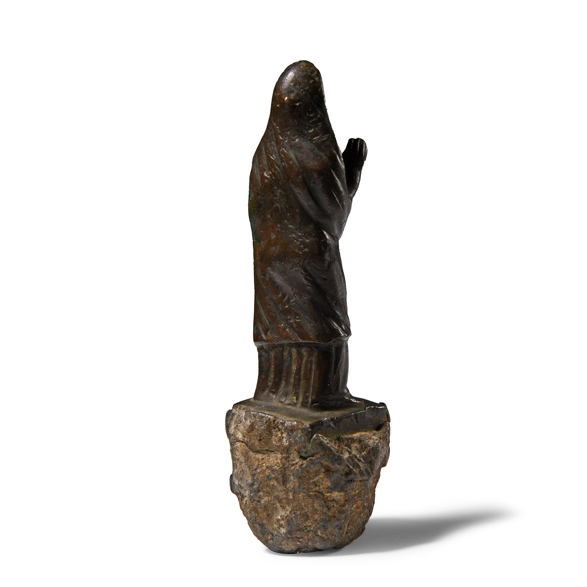 Graeco-Roman Bronze Statuette of a Draped Female