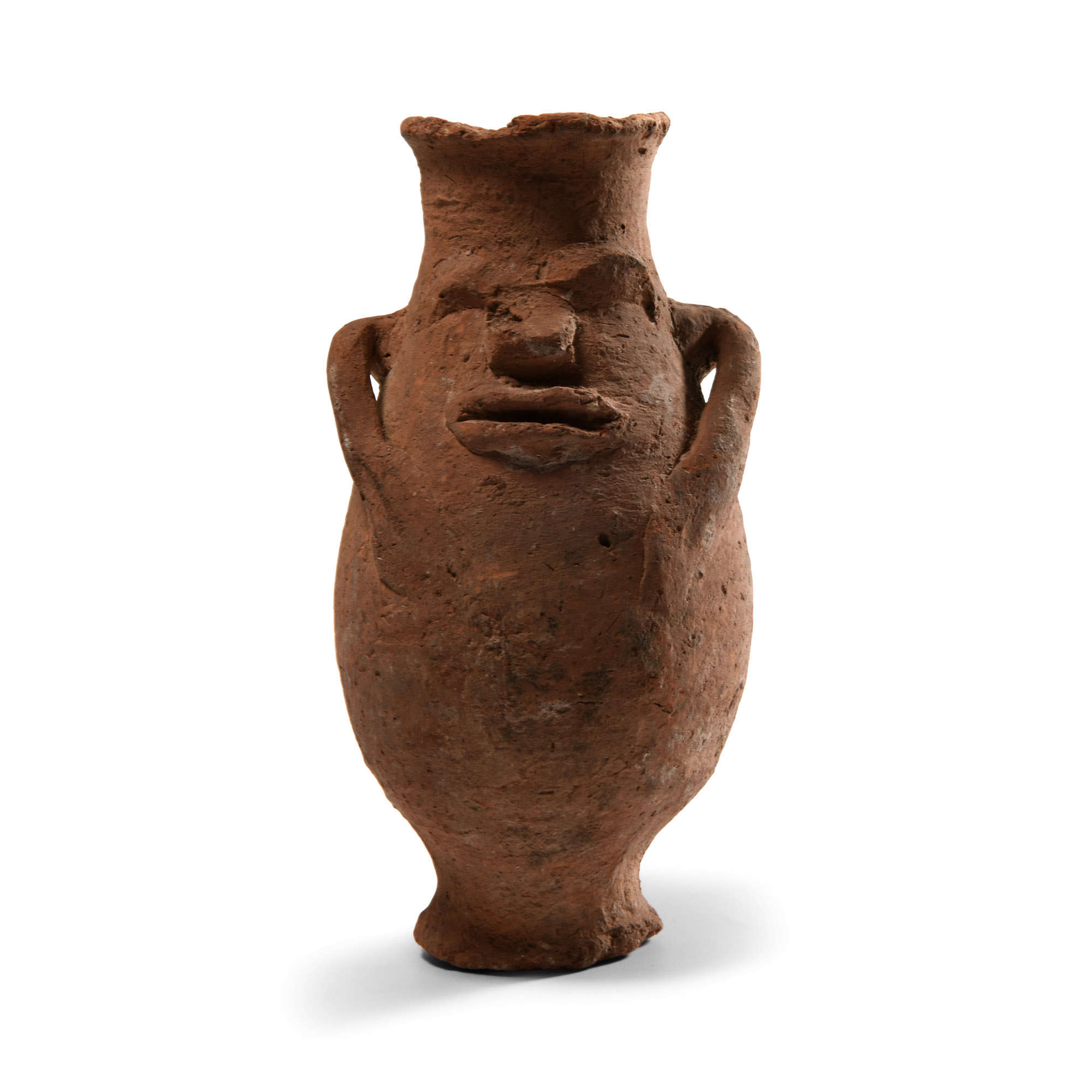 Pre-Columbian Chimu Terracotta Anthropomorphic Vessel