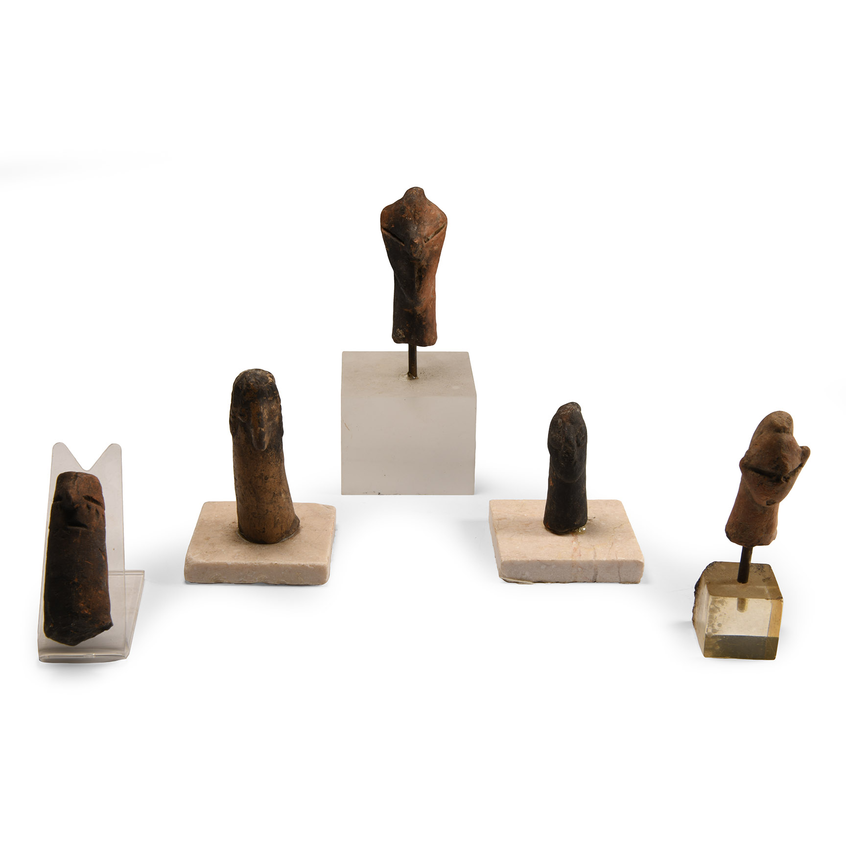 Cypriot Terracotta Idol Head Collection
