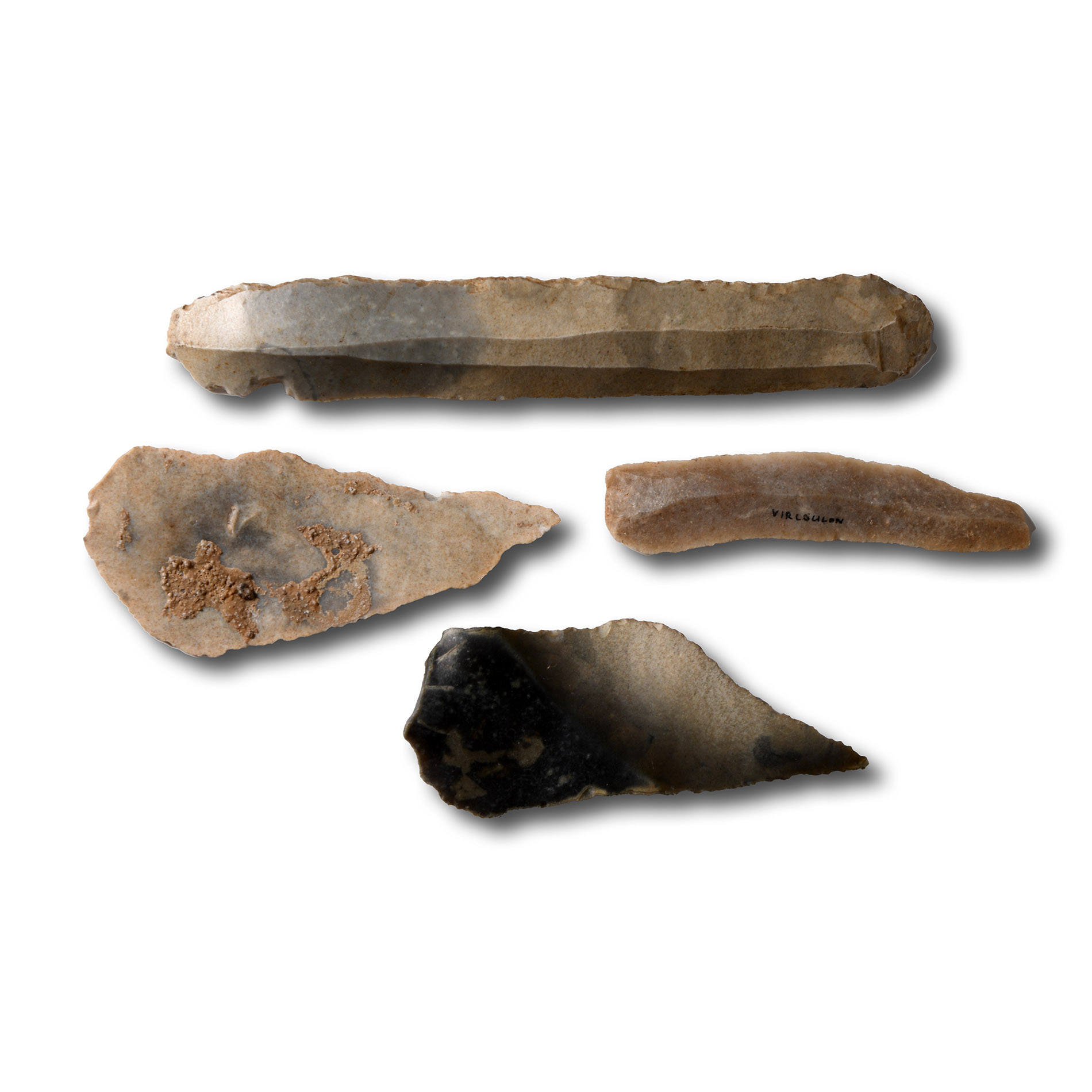 Stone Age Blade Tools from Southern France including La Gravette