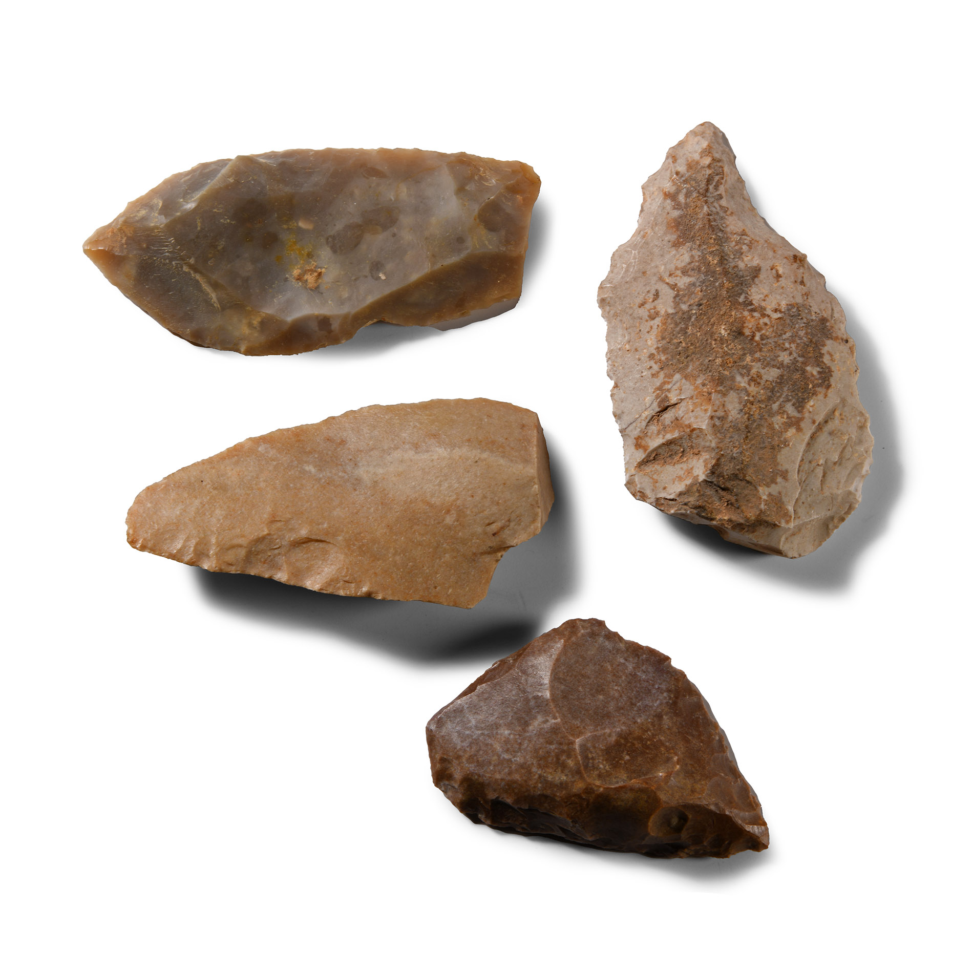 Stone Age Scrapers from Various locations of France Including Lamondie and Larlux