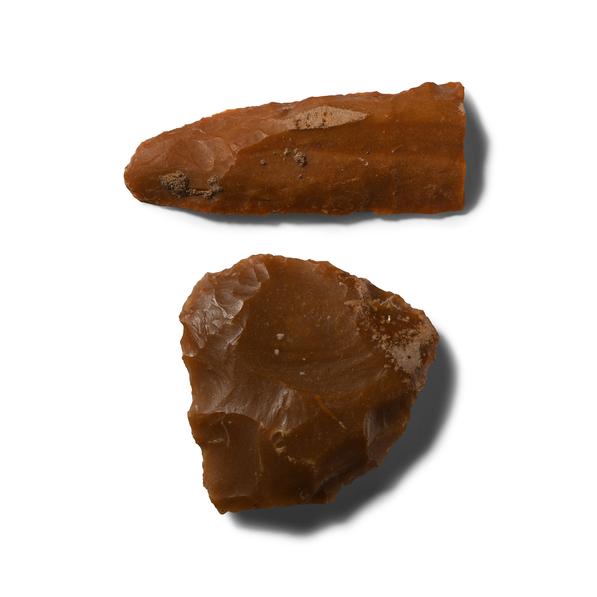 Stone Age Handaxe and Neolithic Long Blade Dagger from Le Grand Pressigny