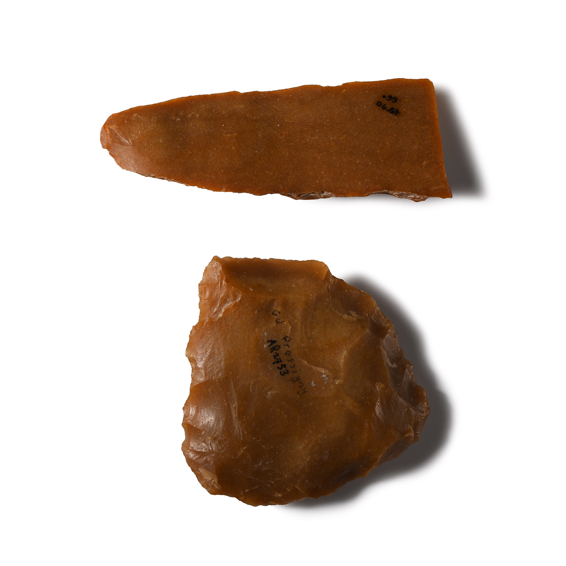 Stone Age Handaxe and Neolithic Long Blade Dagger from Le Grand Pressigny