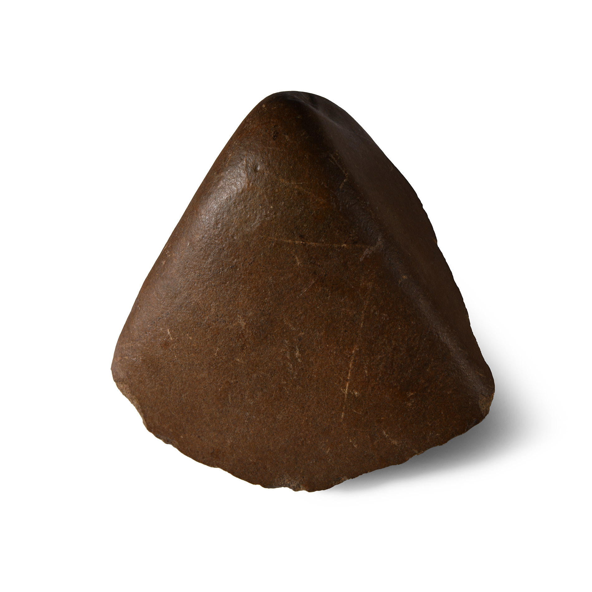 Very Large Stone Age Quartzite Pebble Chopper from Fontsorbes