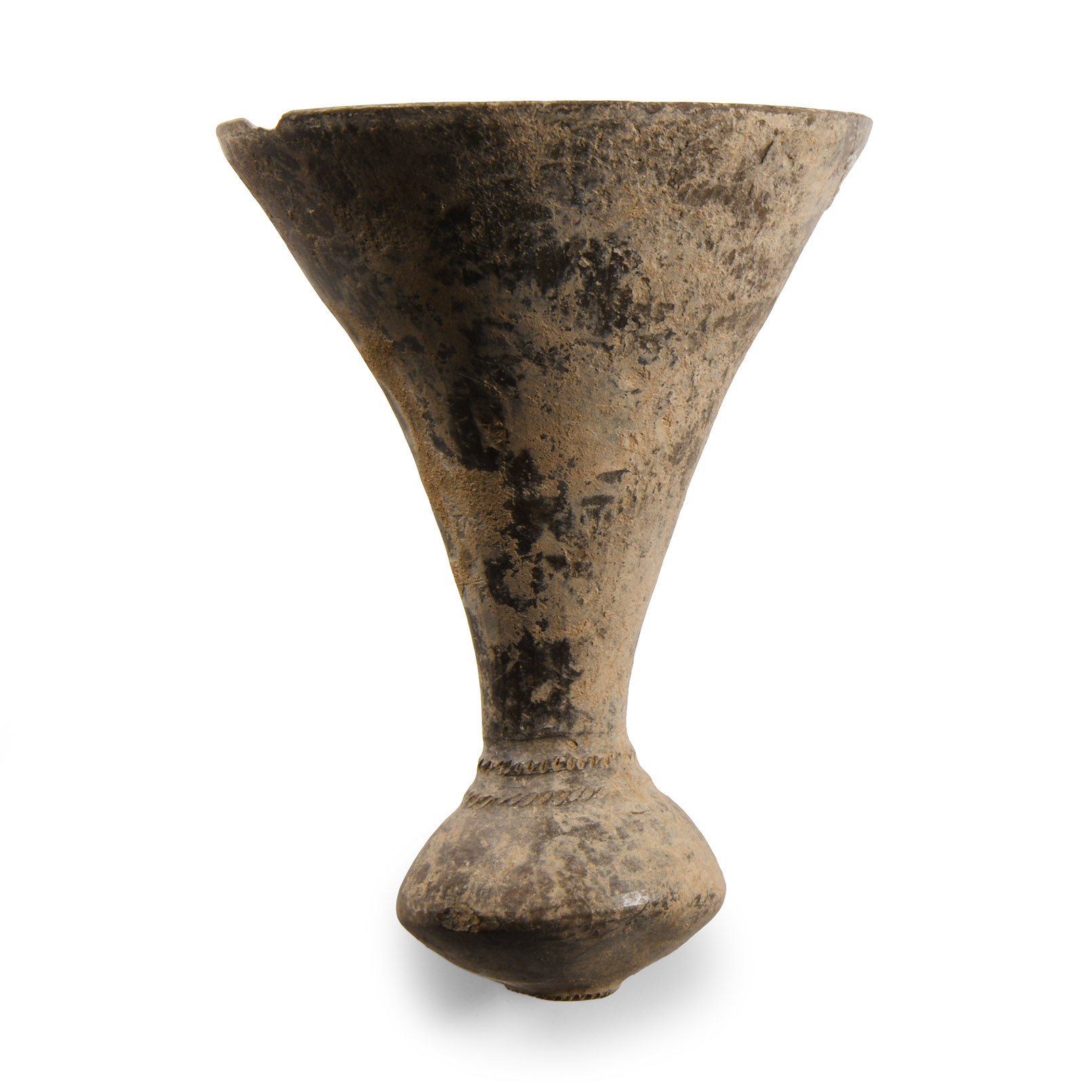 Luristan Terracotta Lotus-Formed Vessel