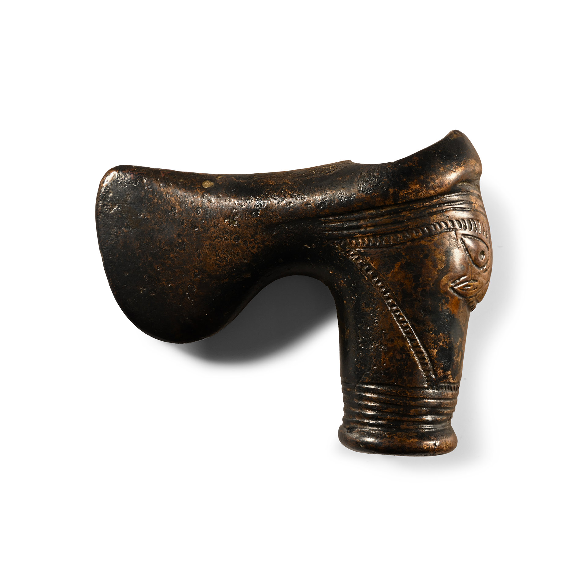 Elamite Copper Axehead with 'Animal' Face