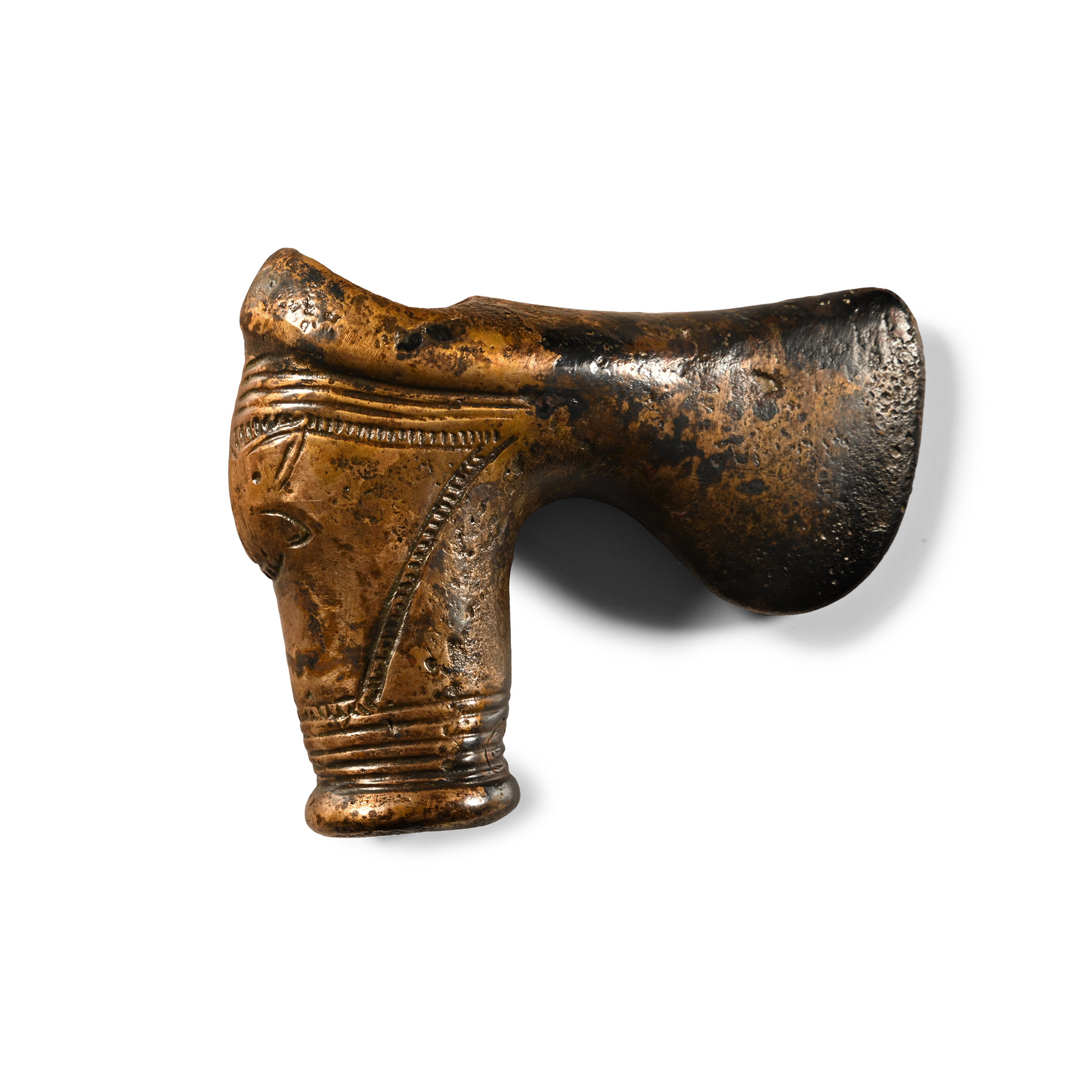Elamite Copper Axehead with 'Animal' Face