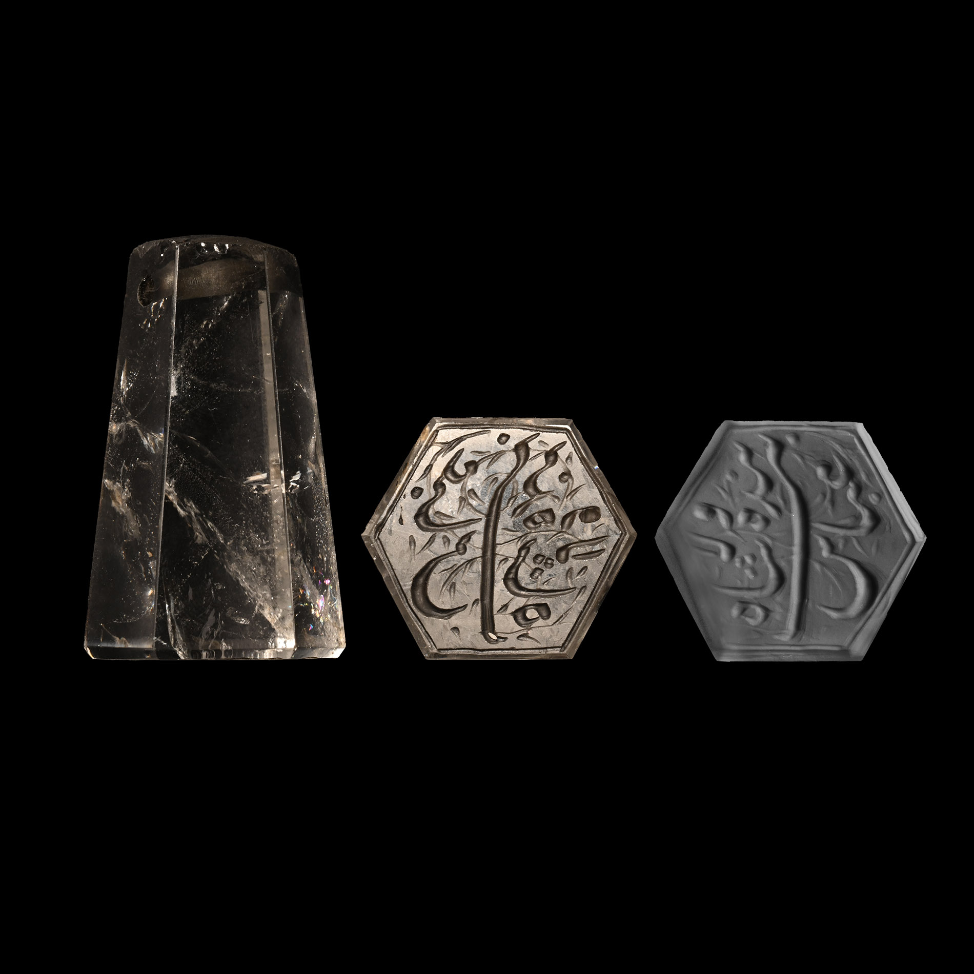 Rock Crystal Stamp Seal of 'Shar Abbas'