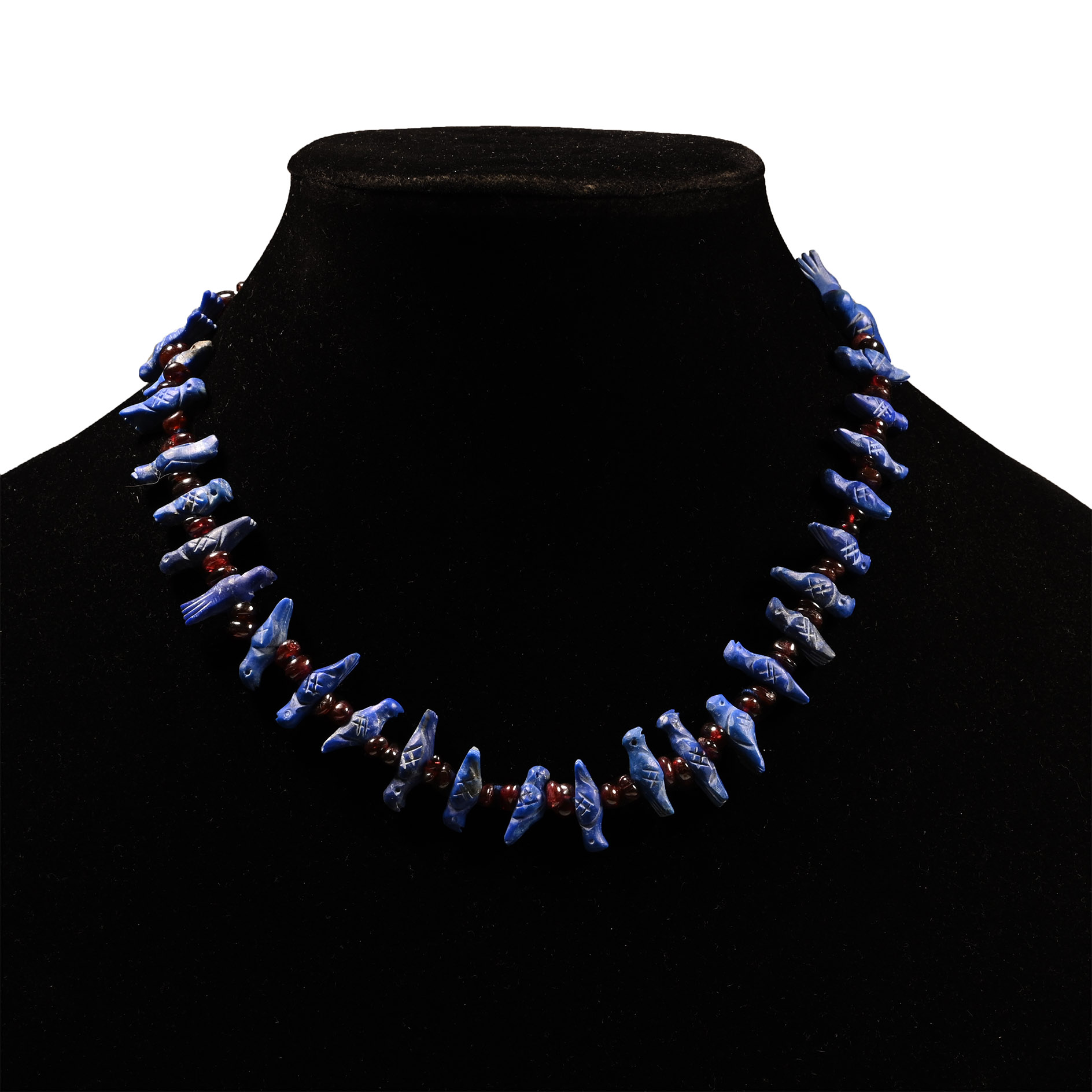 Bactrian Style Lapis Lazuli Bird Necklace