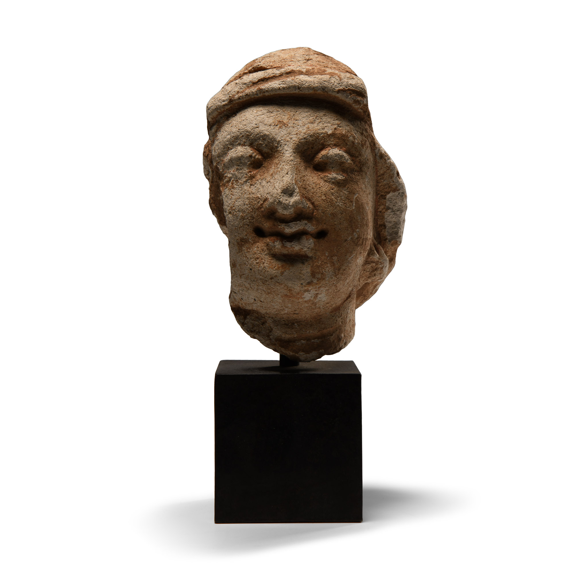 Gandharan Stucco Head Fragment