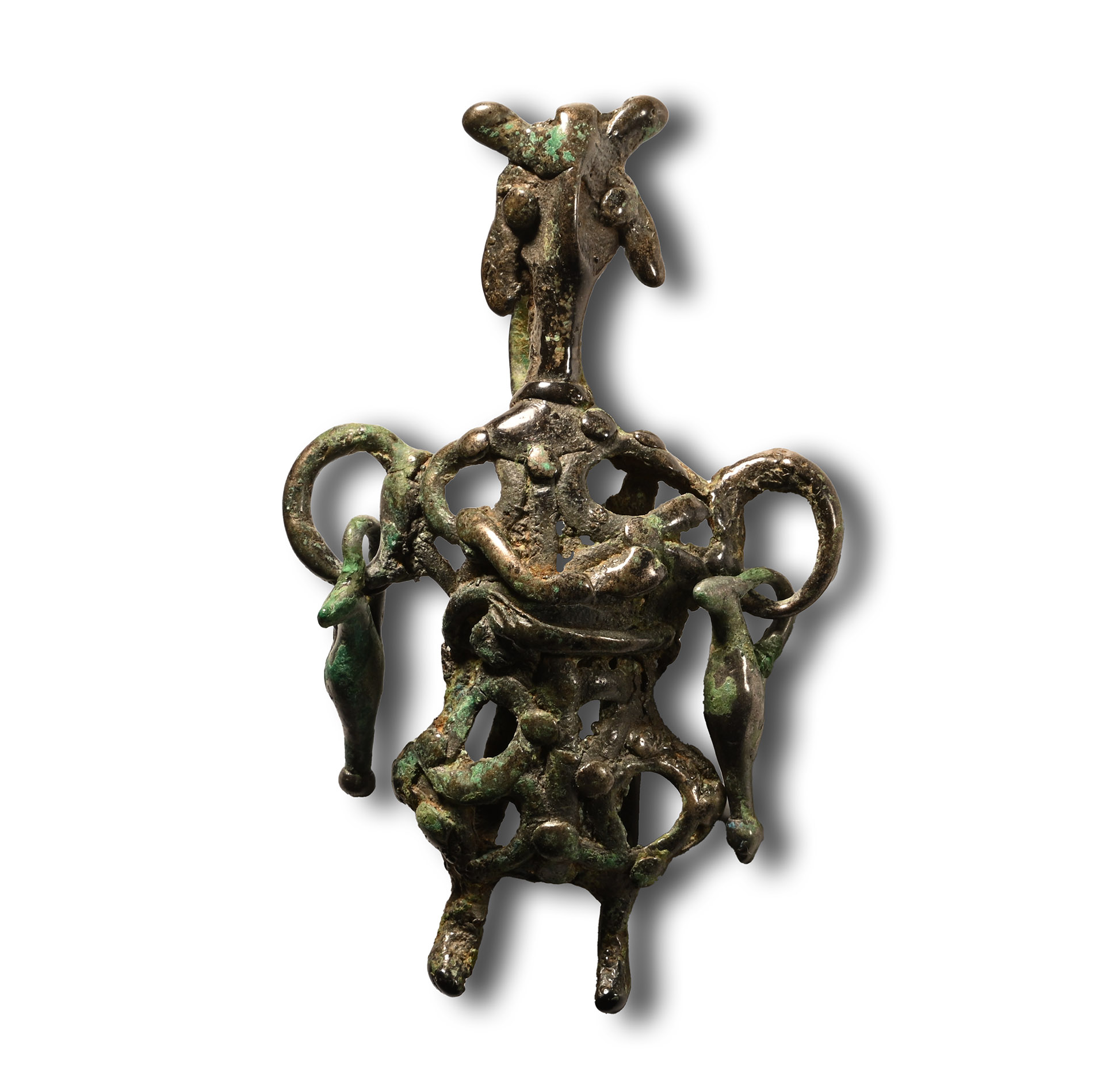 Amlash Bronze Figural Pendant