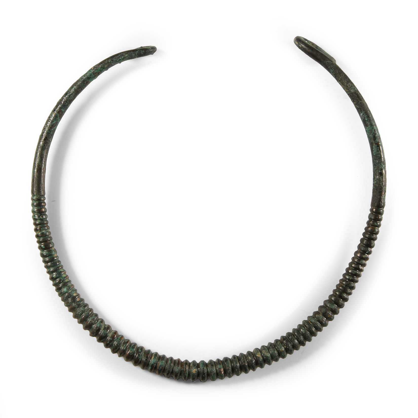Iron Age Ribbed Bronze Neck Torc