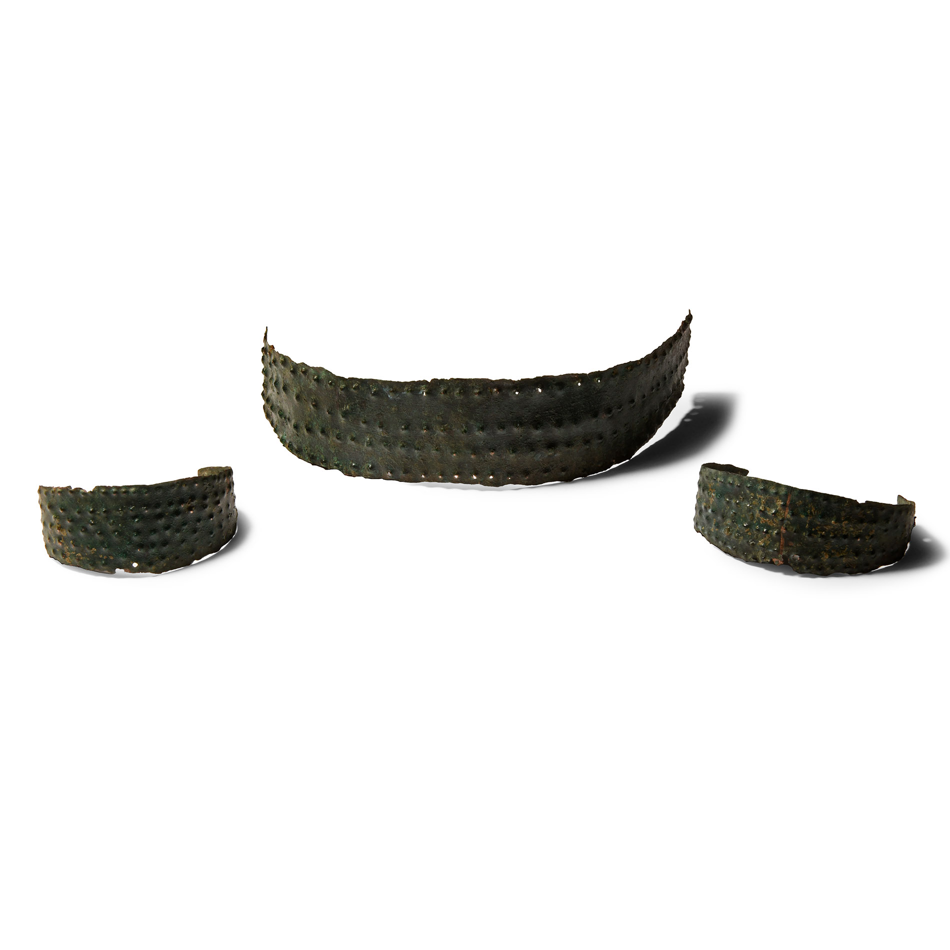 Bronze Age Bronze Diadem and Bracelet Set