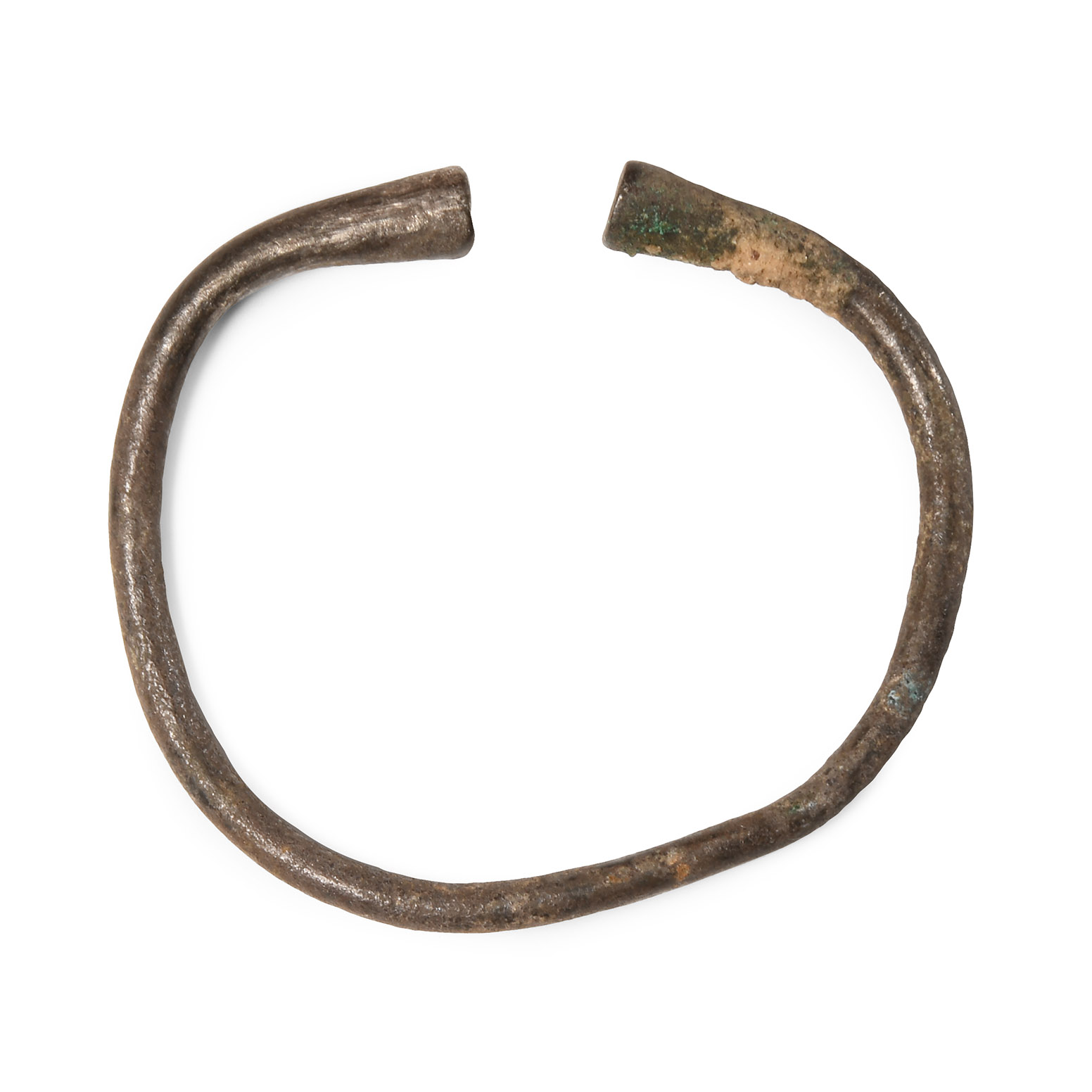 Western Asiatic Silver Bracelet with Trumpet Terminals