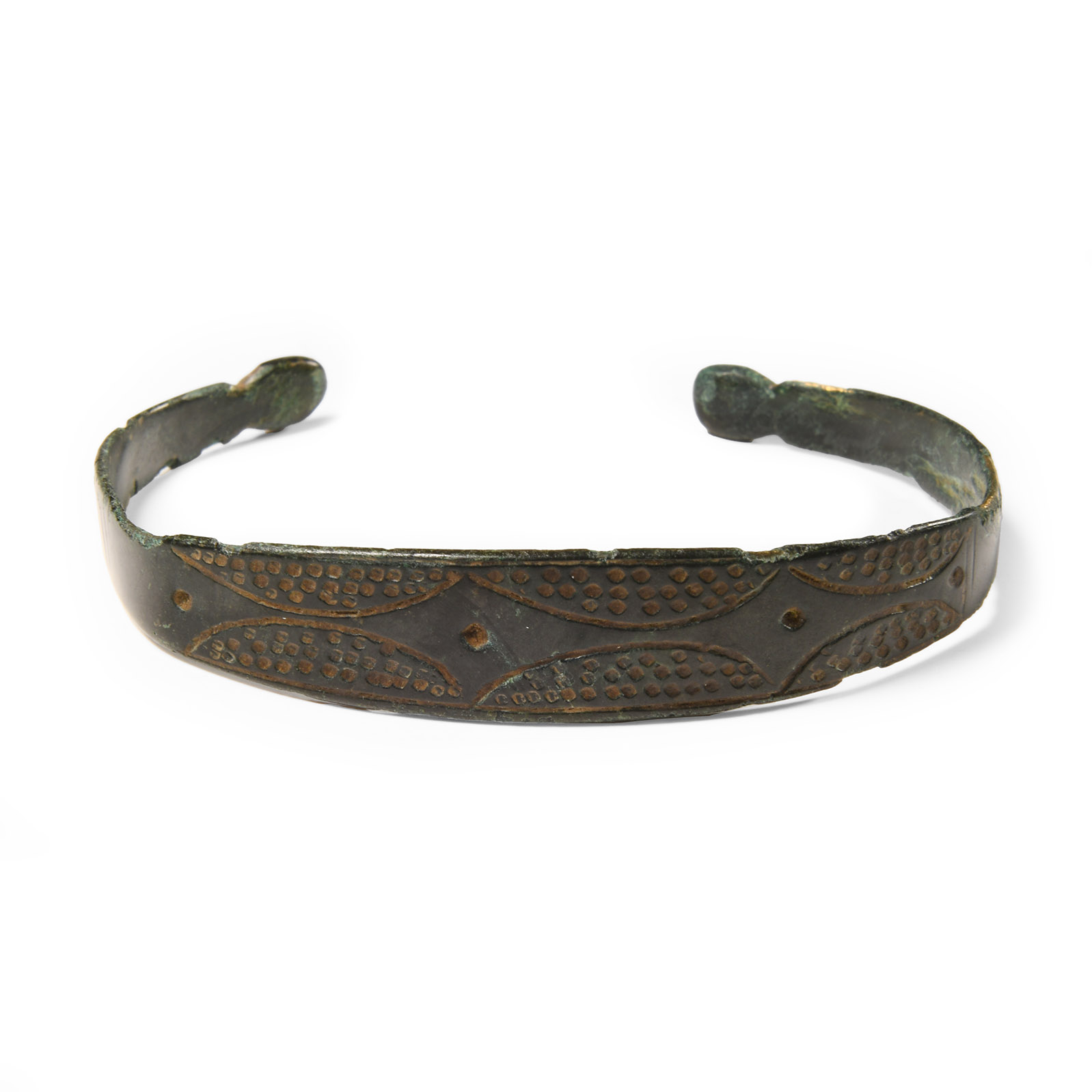 Viking Period Decorated Bronze Bracelet
