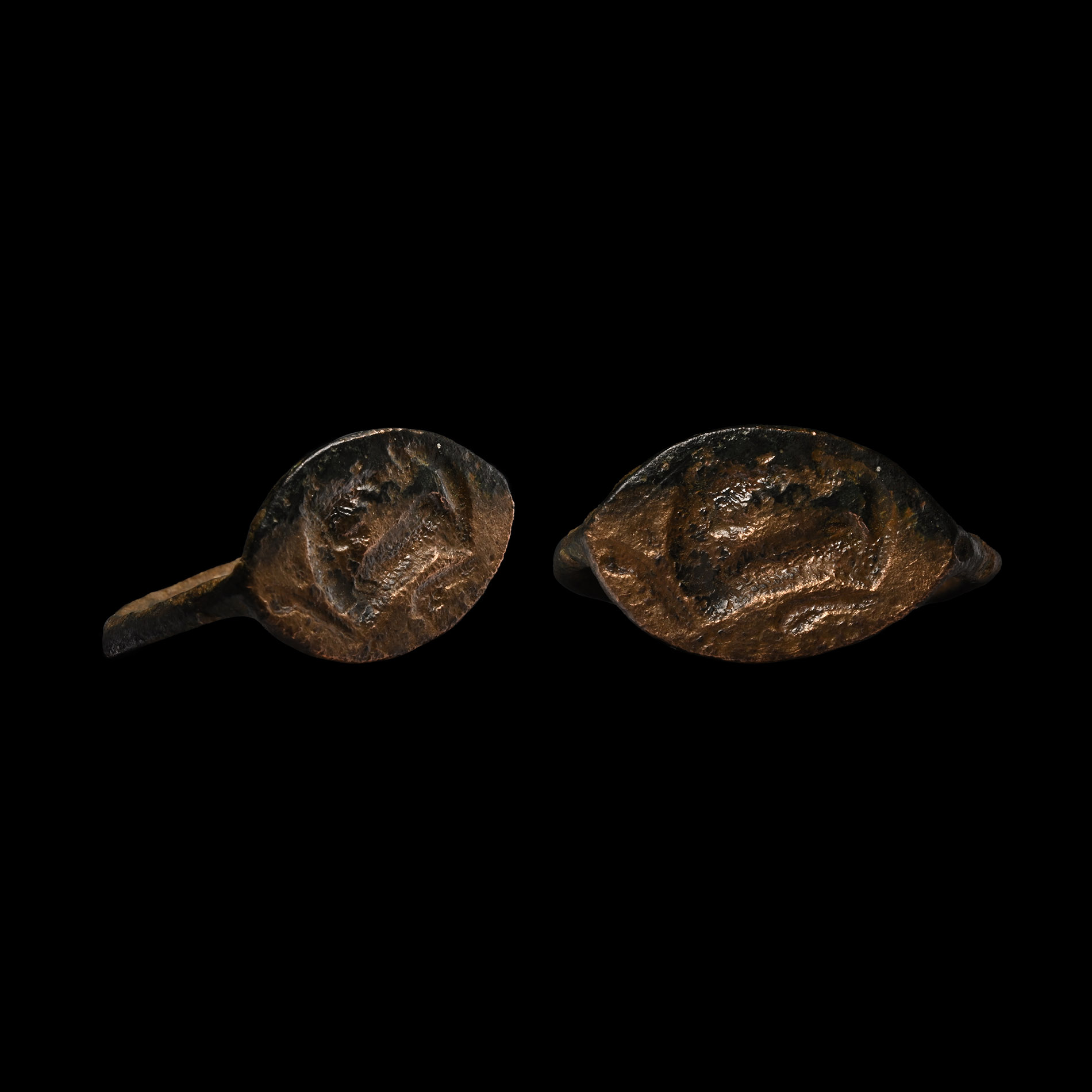 Roman Bronze Ring with Lion