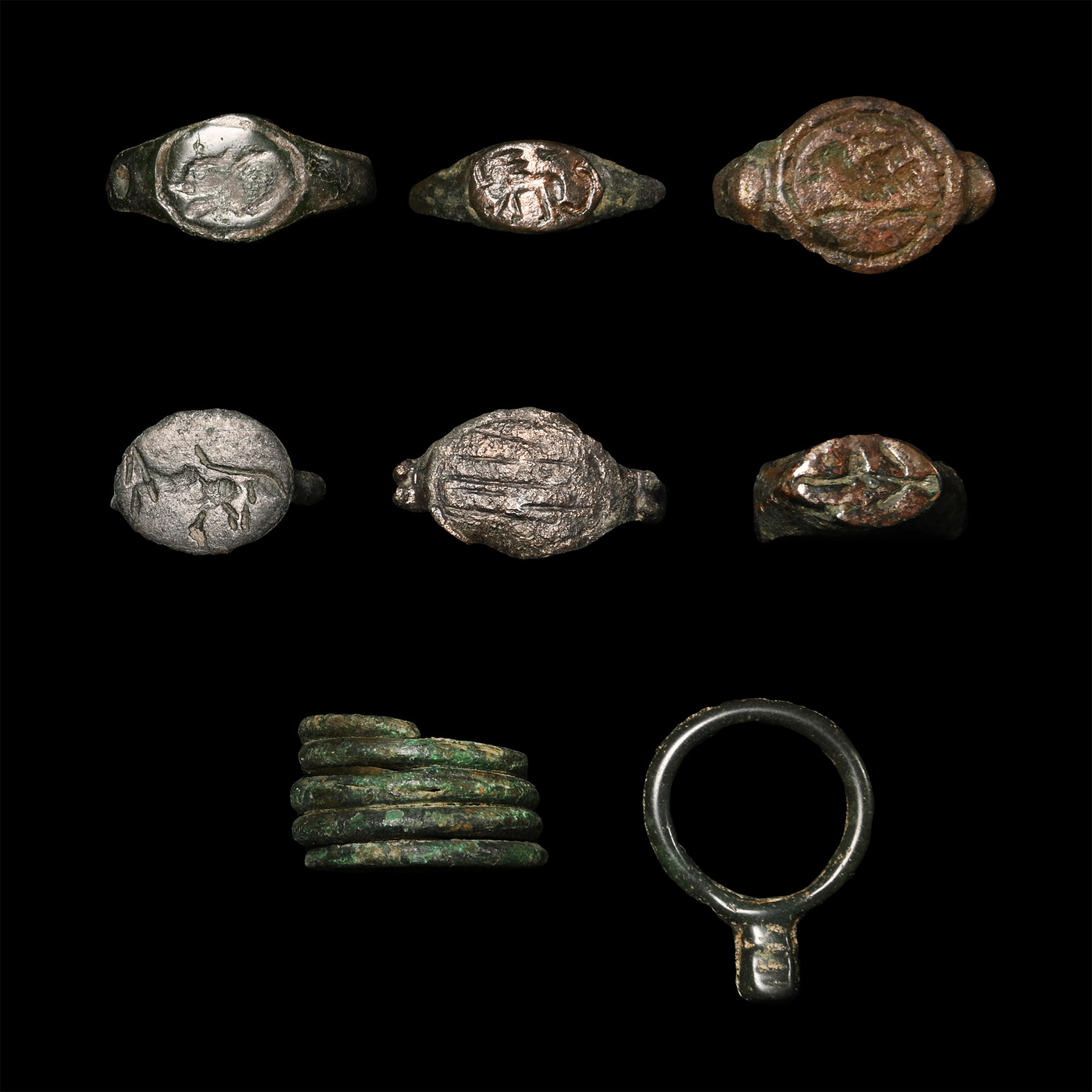 Roman to Medieval Bronze Ring Collection