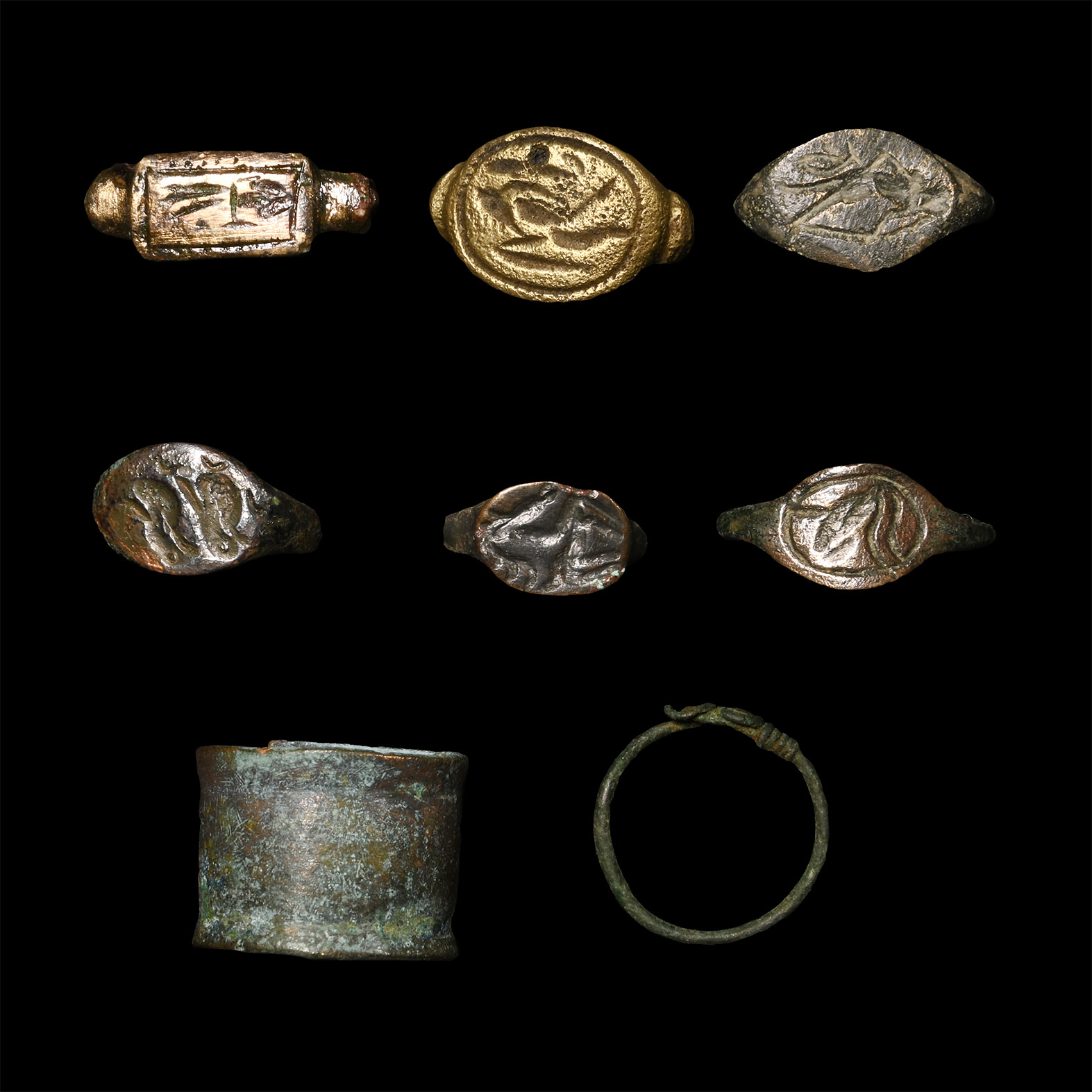 Roman to Medieval Bronze Ring Collection